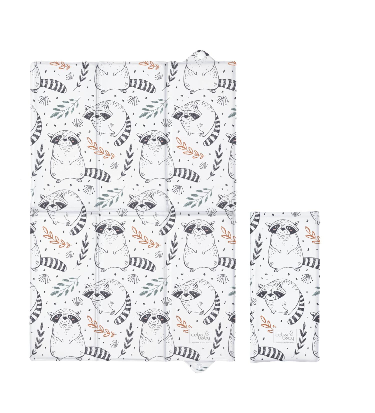 Foldable Waterproof Diaper Changing Mat for Babies - Portable & Soft (Raccoon) #6 - Buy Online on GoSupps.com