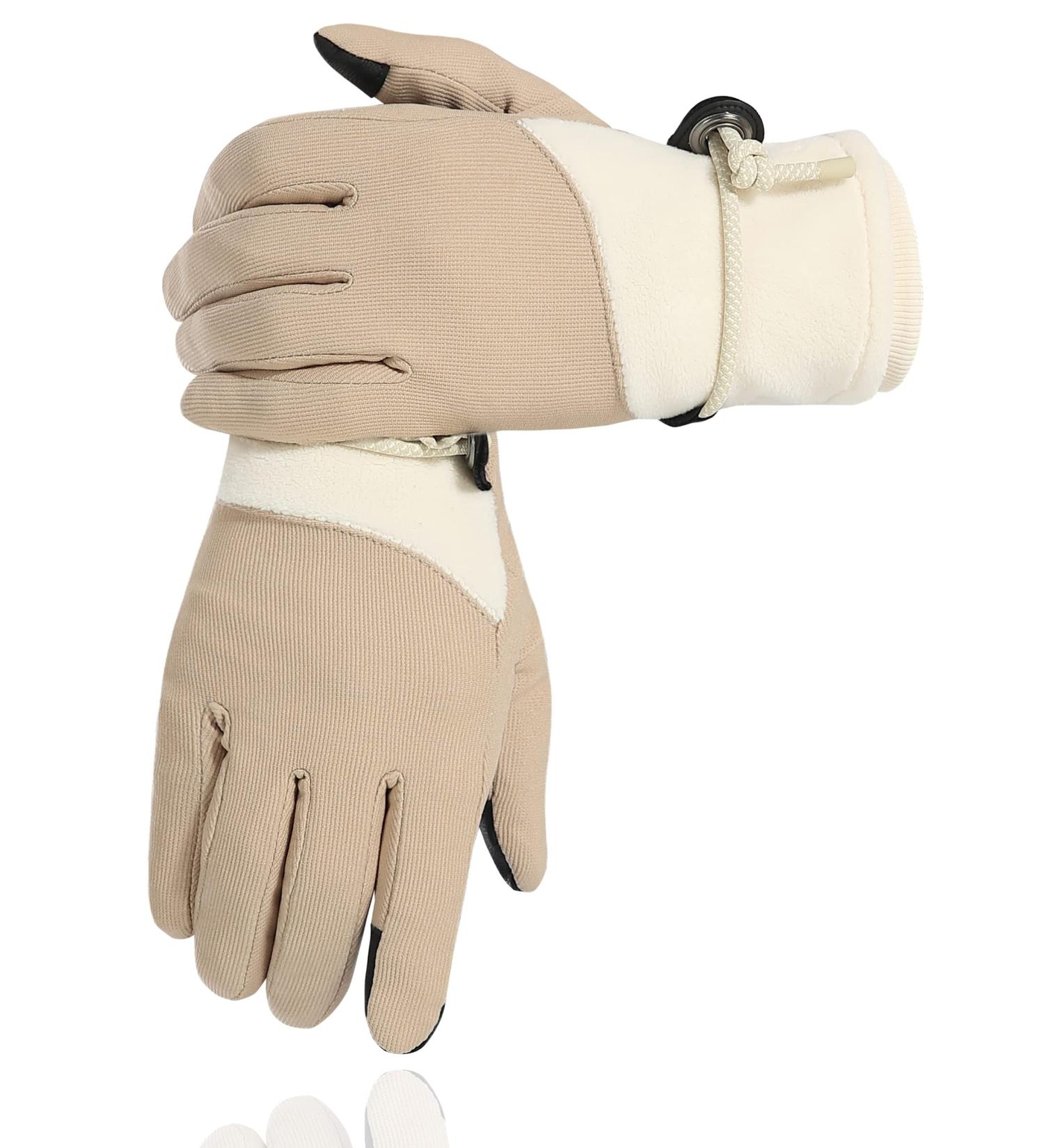 BENEUNDER Warm Fleece Touch Screen Gloves - Windproof Good-Grasping Gloves (Brown, Medium) - Buy Online on GoSupps.com