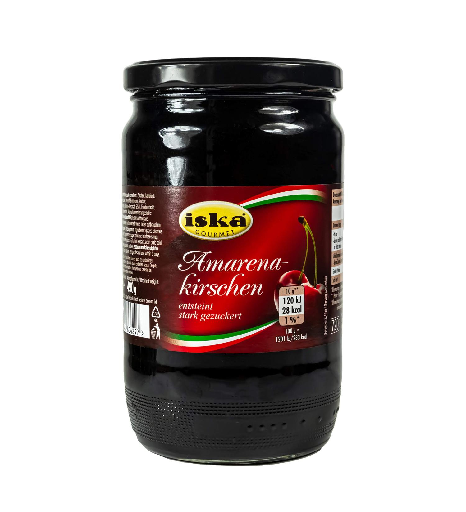 Buy Food-United Amarena Cherries in Syrup 890g Premium Italian Specialty with Unique Flavor for Versatile Use - Buy Online on GoSupps.com