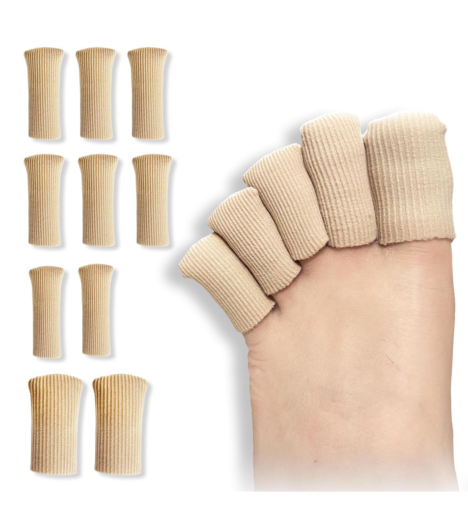 10 Pieces Gel Toe Protective Caps - Silicone Toe Protection for Corns Calluses & Blisters - Men's & Women's Sizes S M L - Comfortable Foot Care - Buy Online on GoSupps.com