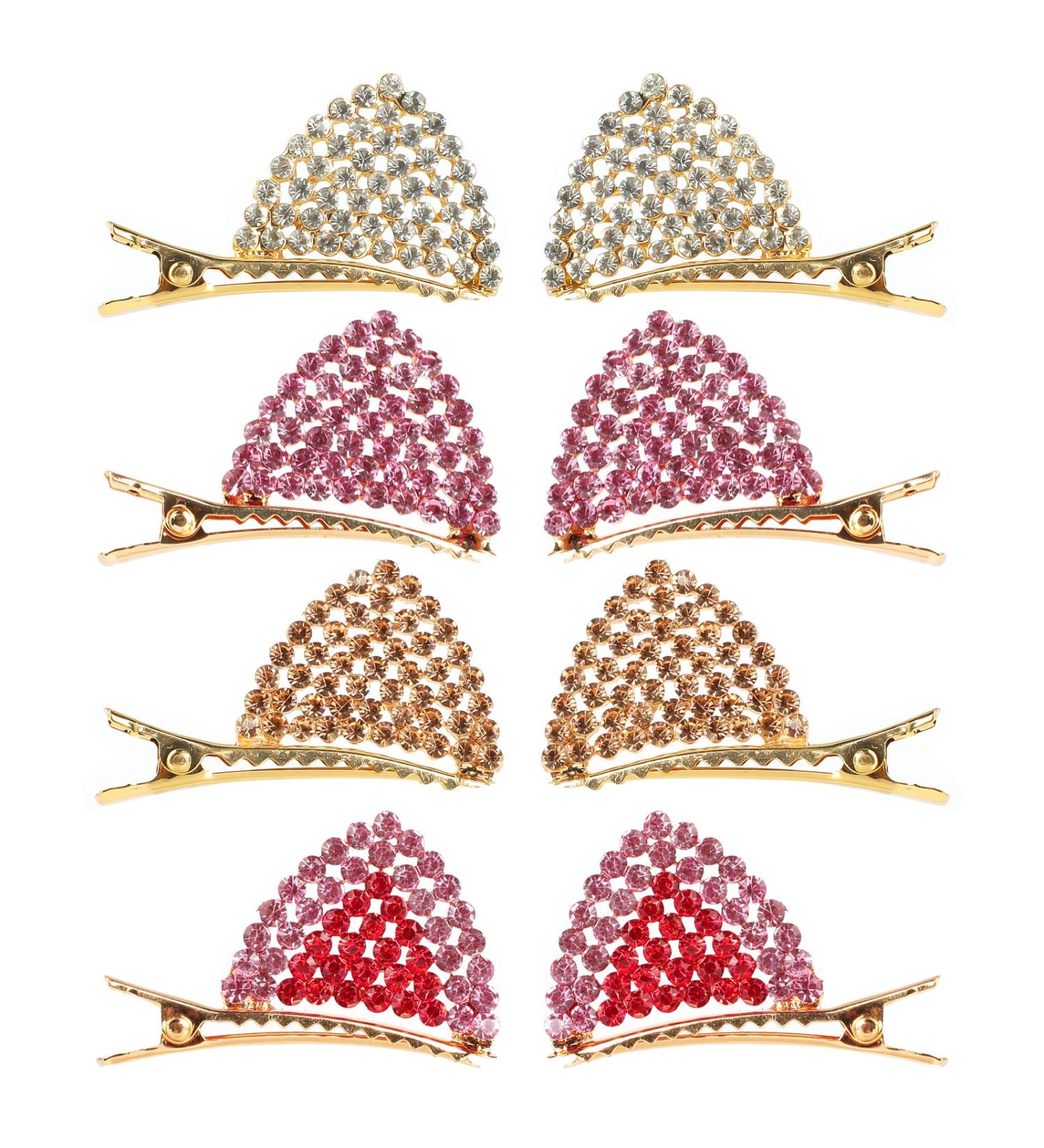 DAZAIGE 4 Pairs Rhinestone Cat Ear Hair Clips - Sparkly Hair Barrettes for Women and Girls - Buy Online on GoSupps.com