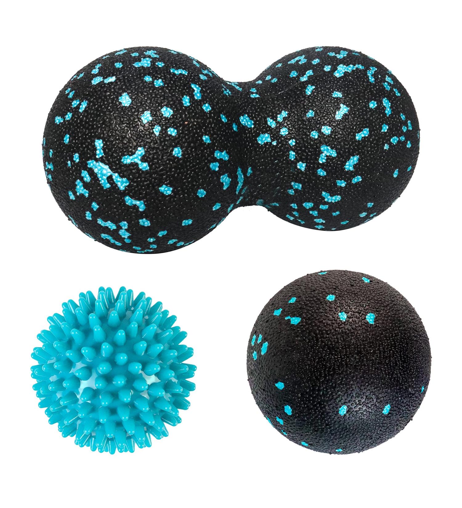 Kouclaa Spiky Ball Set - Peanut & Lacrosse Balls for Deep Tissue Massage Myofascial Release Yoga & Stress Relief - Buy Online on GoSupps.com