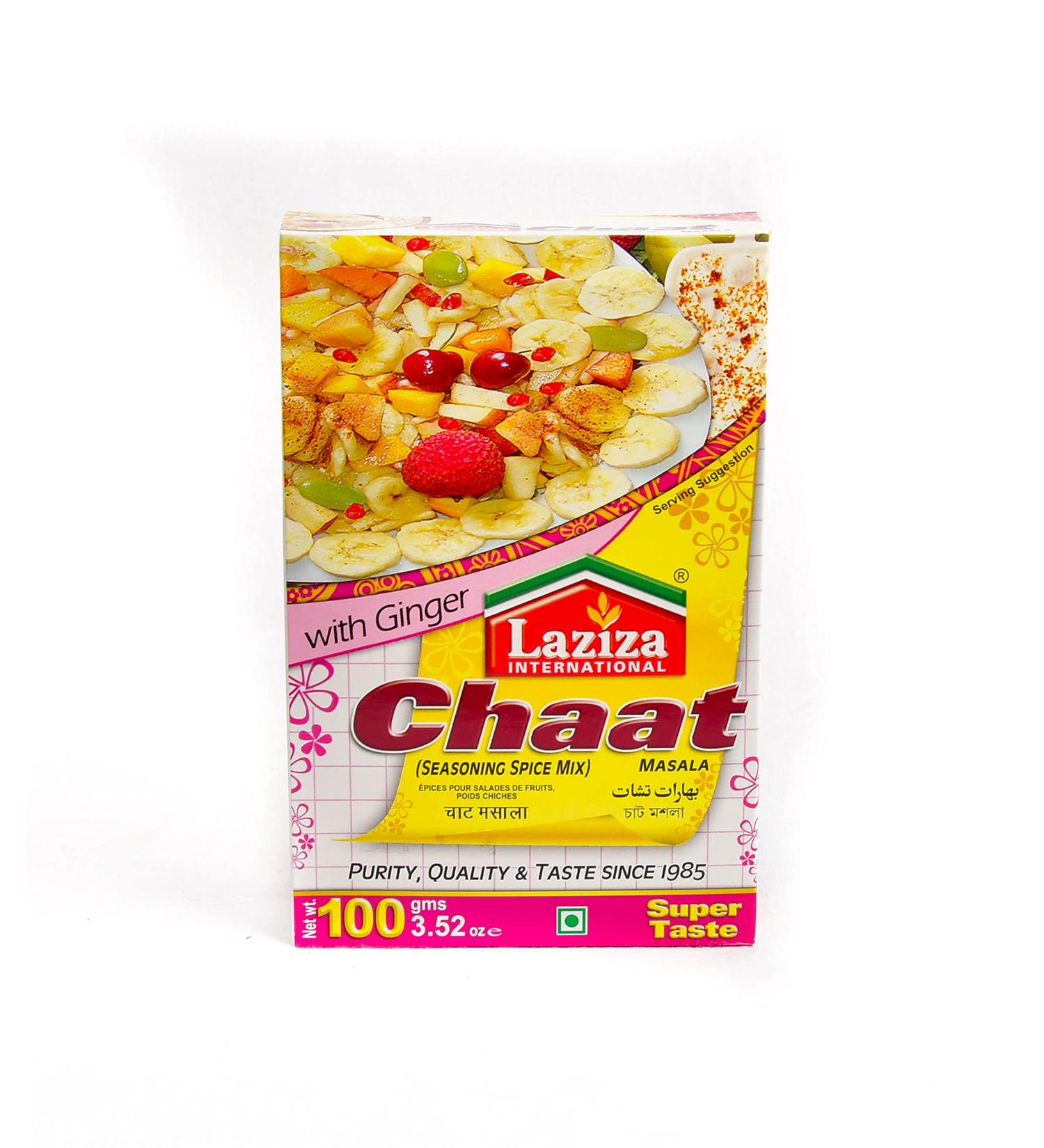Laziza Chaat Masala Spice Mix 100g - Authentic Easy Cook Chaat Masala - Buy Online on GoSupps.com