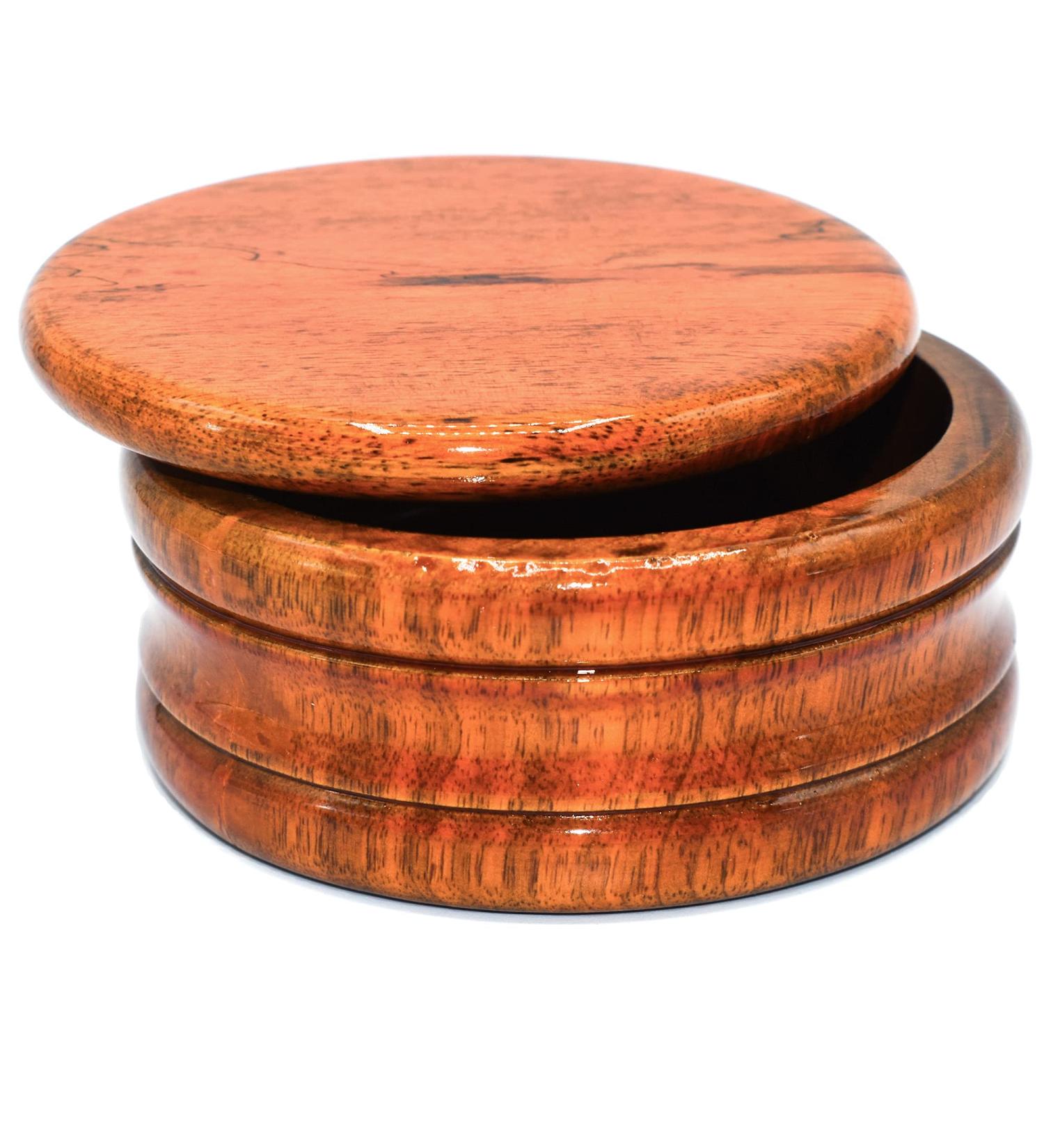 Genuine Honey Mango Wood Shaving Soap Bowl by Parker Safety Razor - Buy Online on GoSupps.com