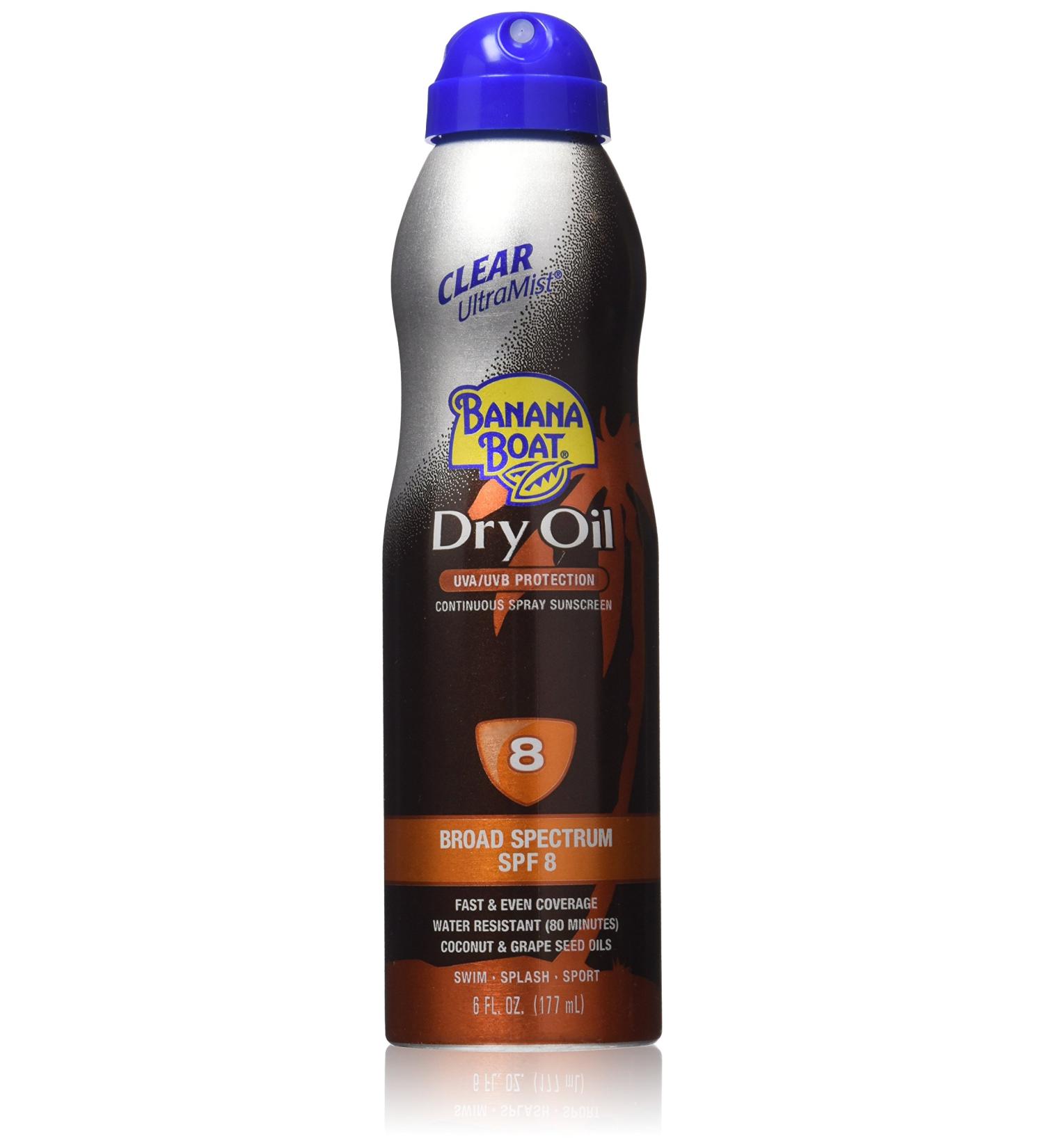 Banana Boat 14450 Ultramist Dry Oil SPF 8 - Sun Protection Spray - Buy Online on GoSupps.com