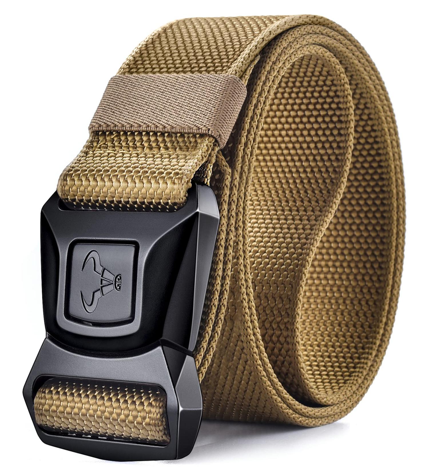 Bulliant Tactical Belt Quick Lock - Military Hike Work Belt 3.8cm Heavy Seat Belt Schnalle Bronze 3386 Adjustable 135cm (42-46) - Buy Online on GoSupps.com