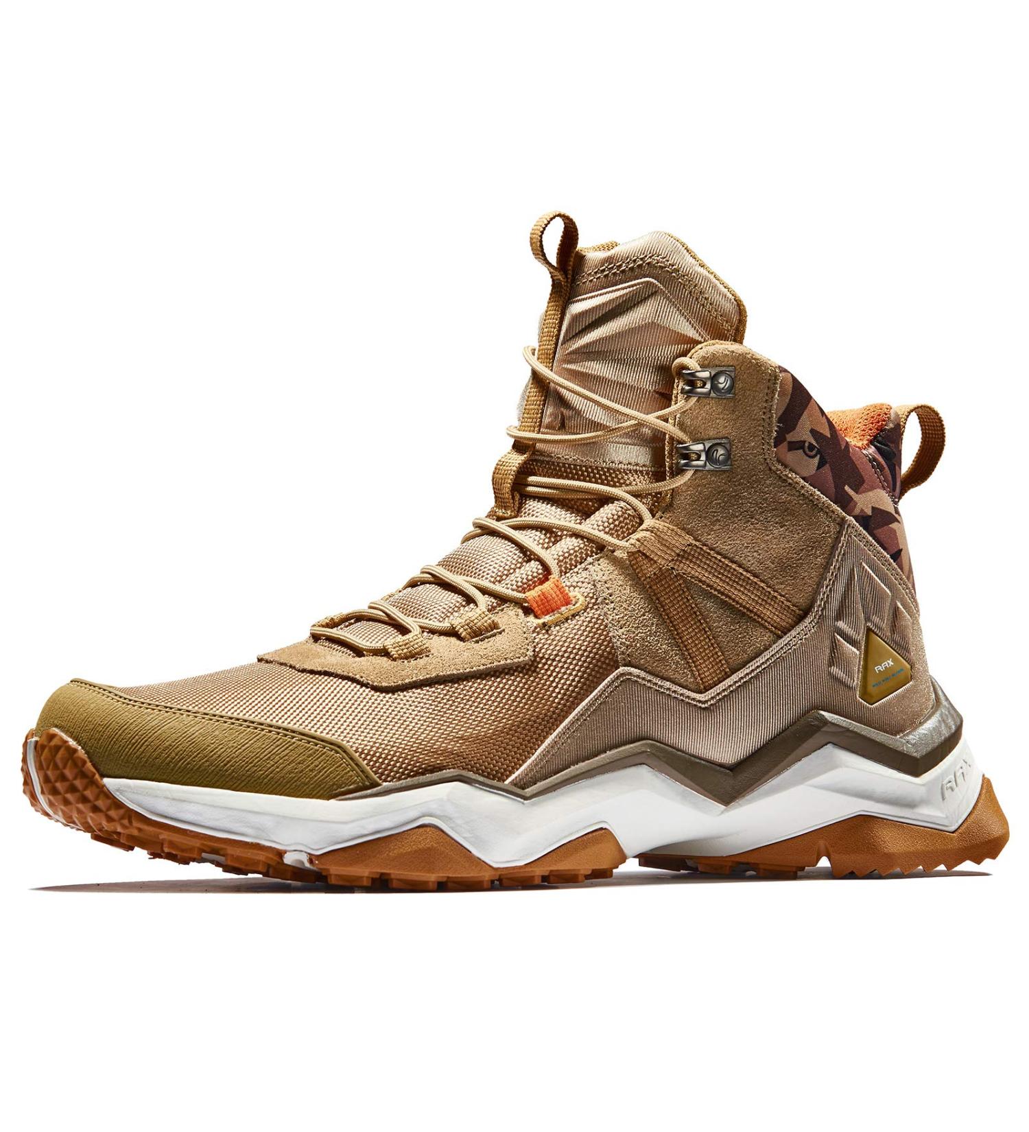 RAX Men's Lightweight Backpacking Hiking Boots - Light Khaki (Size 8) - Buy Online on GoSupps.com