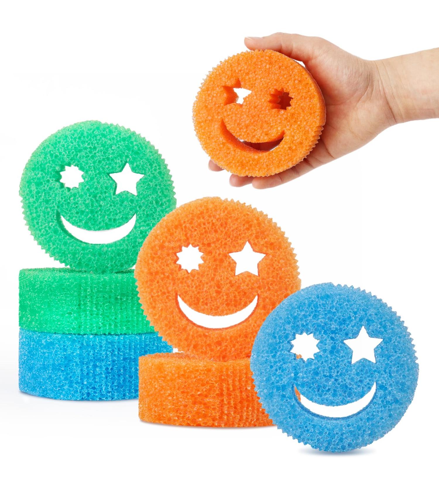 Color Sponge(6 PCS) - Scratch-Free Multipurpose Dish Sponges for Kitchen Bathroom - BPA Free & Made with Polymer Foam - Temperature Controlled Kitchen Sponge for Dishes Odor Resistant Scrubber - Buy Online on GoSupps.com