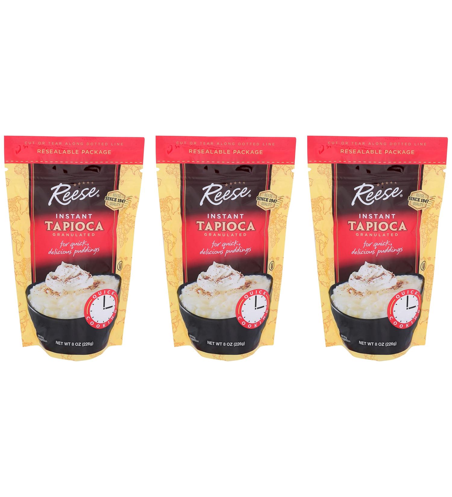 Reese Instant Quick Cooking Tapioca 8oz - Pack of 3 | Buy Online Now - Buy Online on GoSupps.com