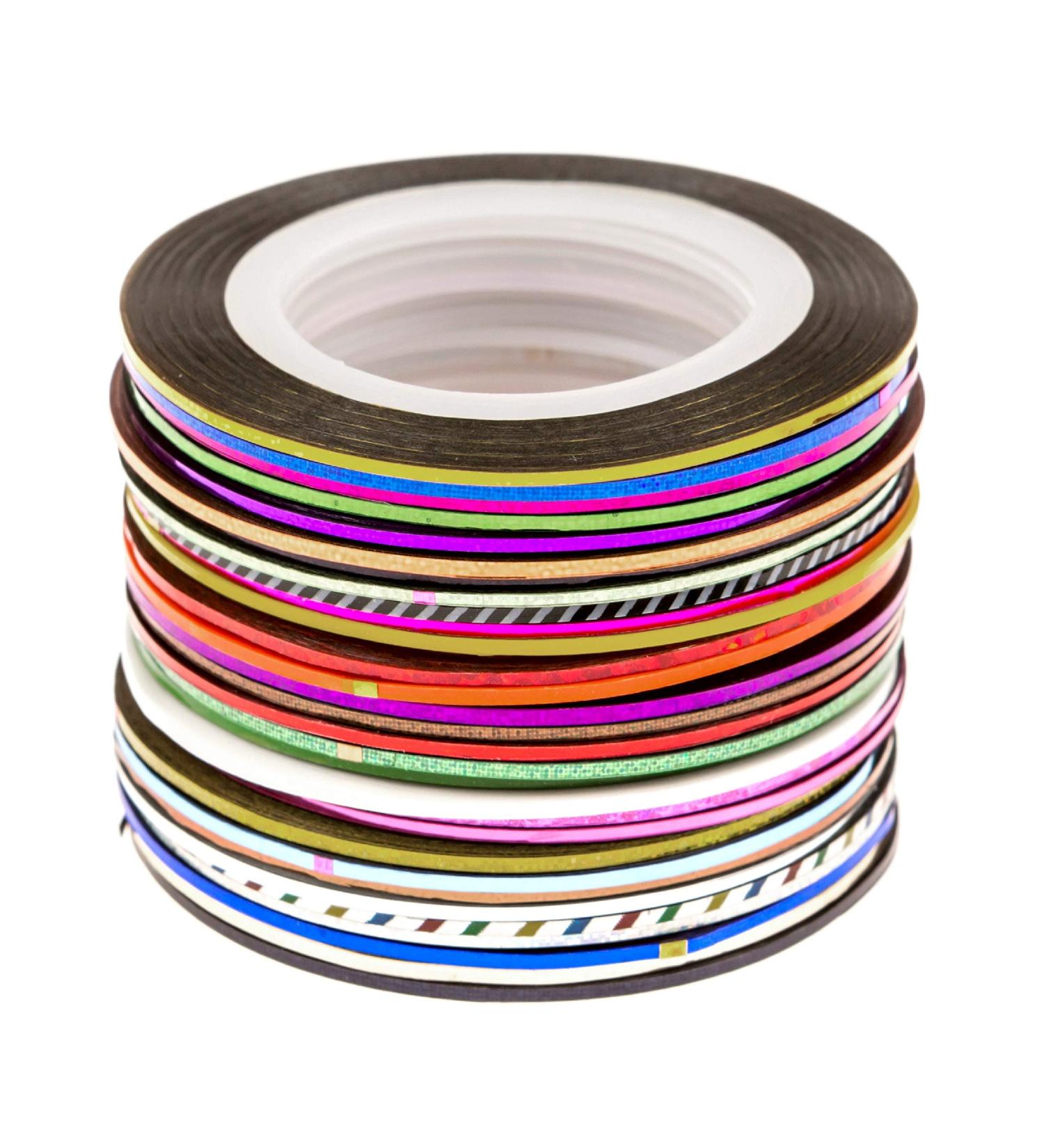 Beaute Galleria 30 Mixed Colors Striping Tapes for Nail Art Manicure - Buy Online on GoSupps.com
