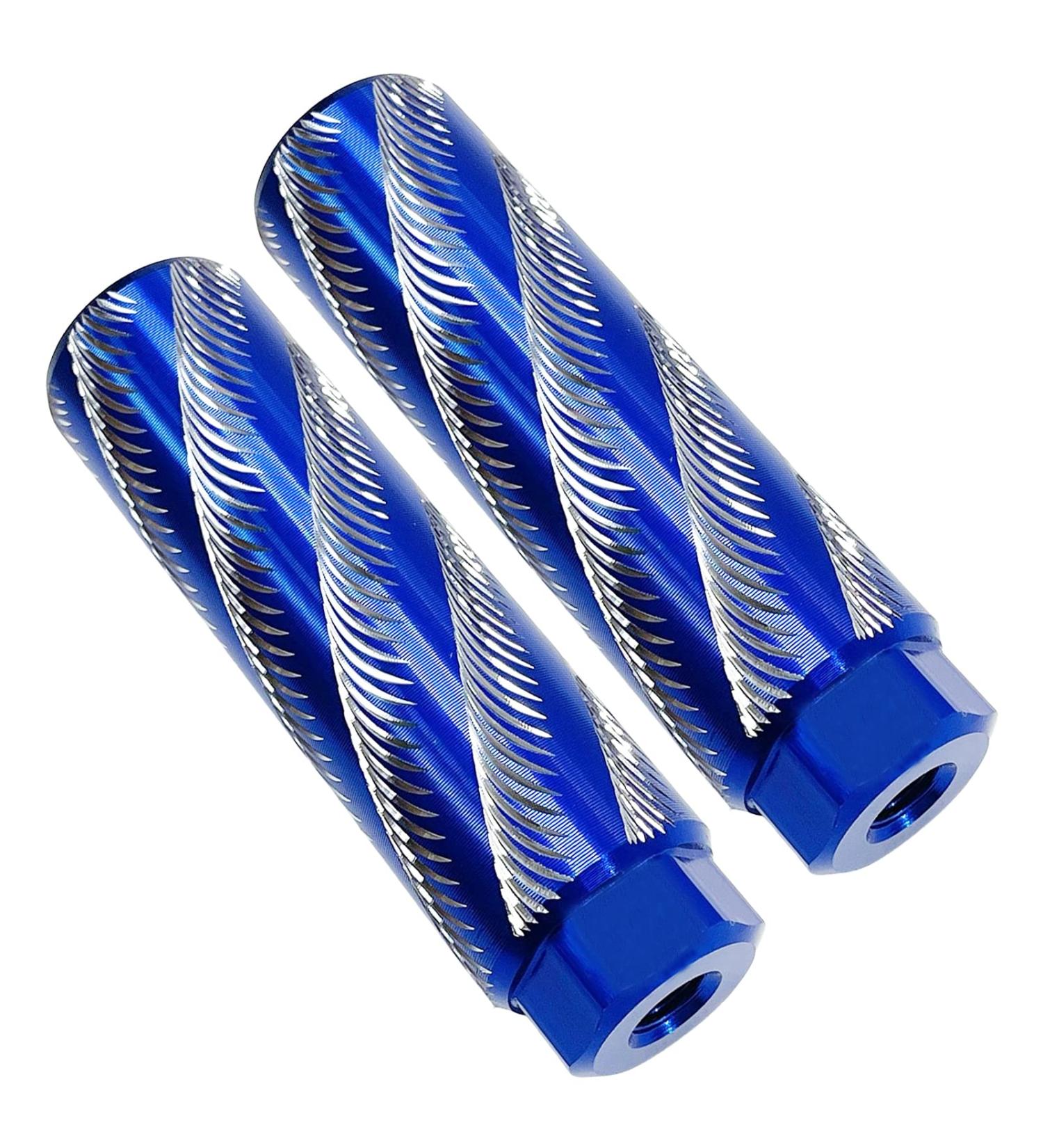 WADEKING WHW Aluminum Bike Pegs - 3/8 inch Axles, Non-Slip, Durable, Blue (2 Pcs) - Buy Online on GoSupps.com