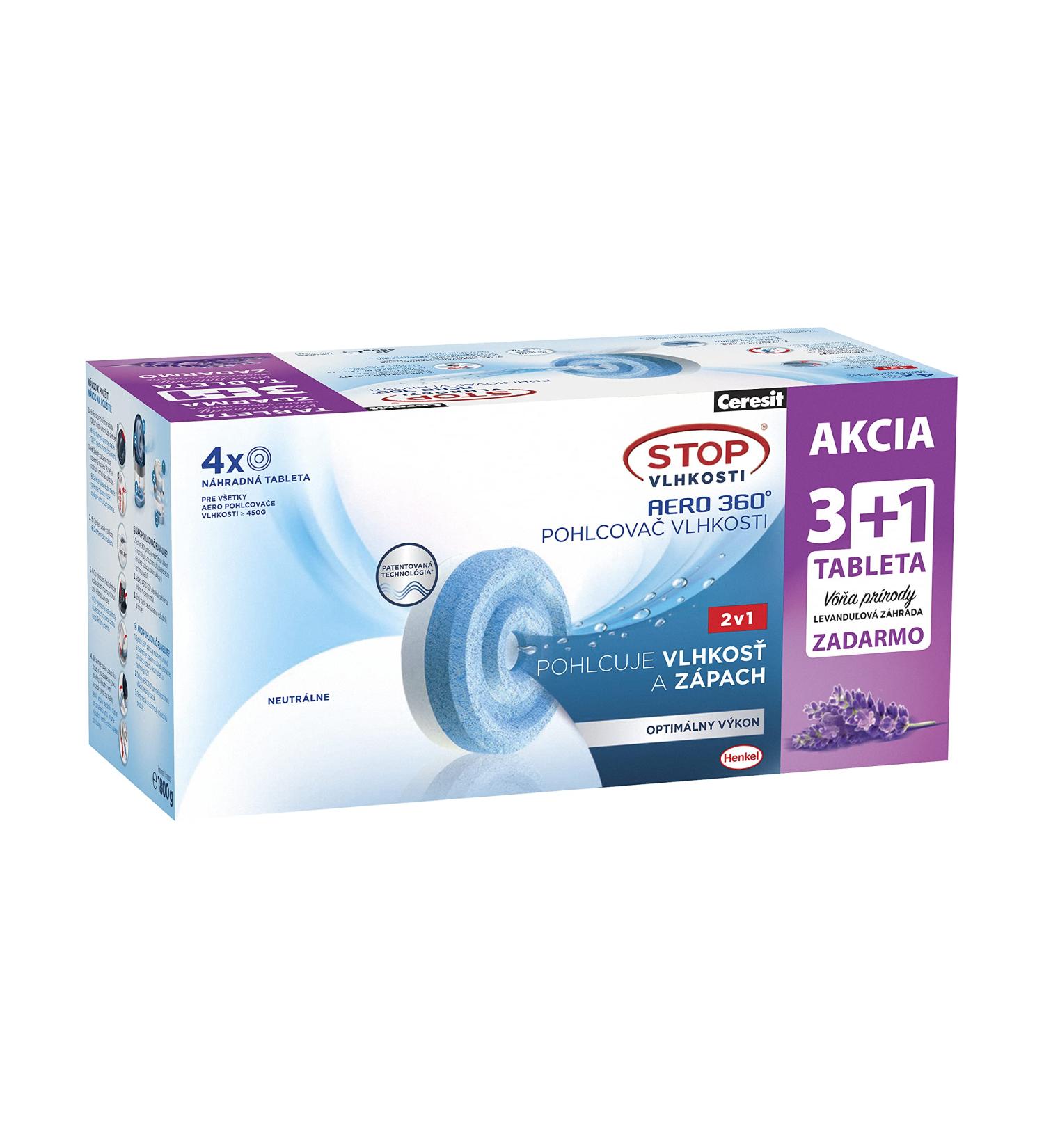 Buy Ceresit Stop Wilgoci Aero 360 - 1 Lavender + 3 Neutral Refills | Moisture Absorbing Odor Neutralizers | International Shipping Available - Buy Online on GoSupps.com