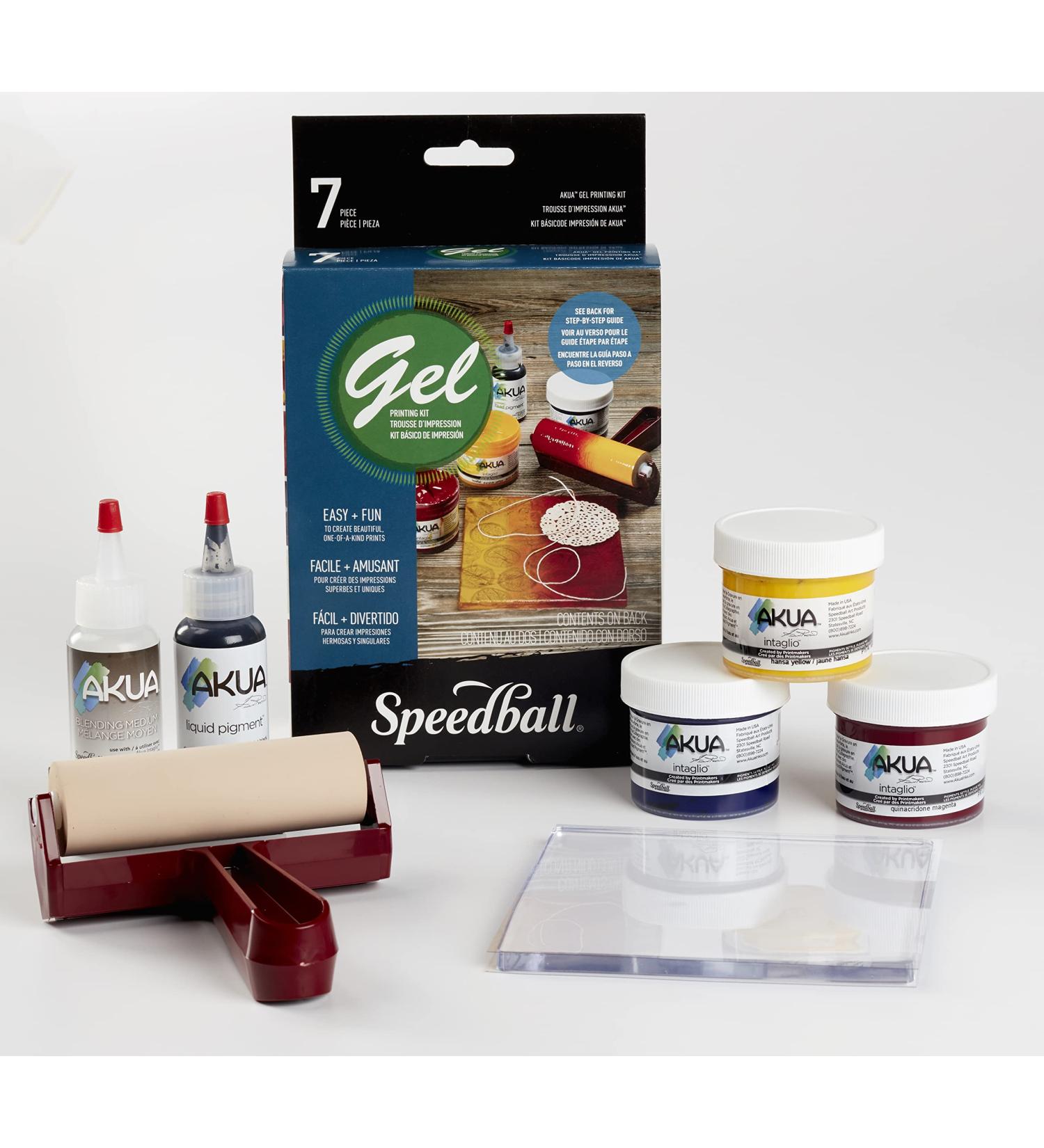 Speedball Akua Gel Printing Kit - Printmaking Essentials - Buy Online on GoSupps.com
