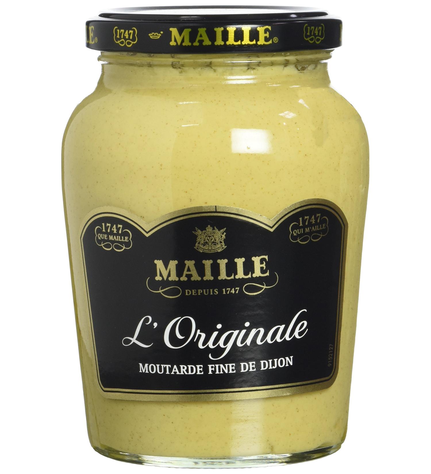 MAILLE Mustard Fine de Dijon l'Originale Jar 380 g - Set of 4 - Buy Online on GoSupps.com