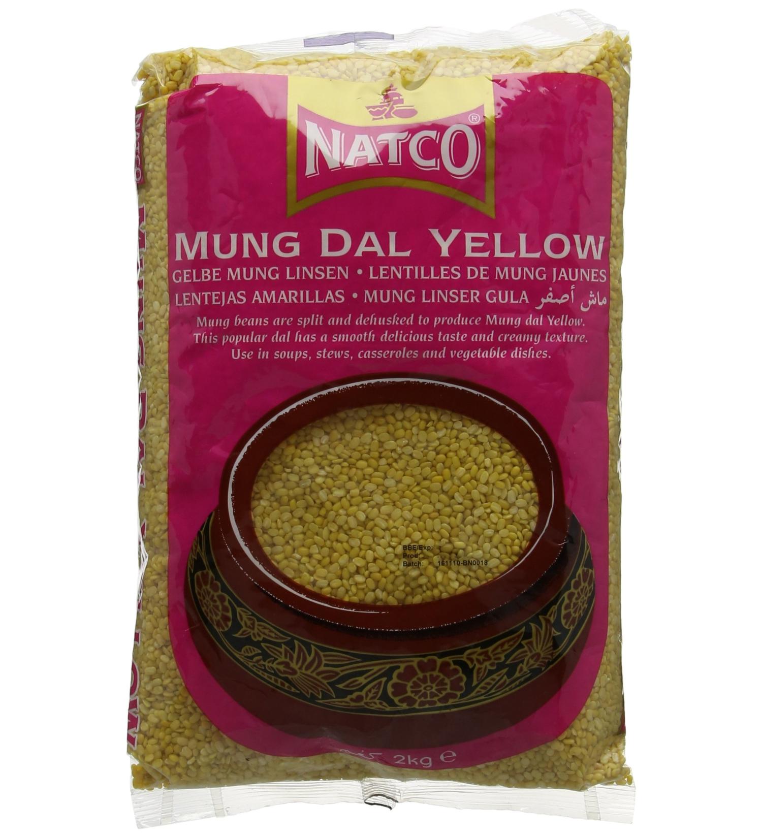Natco Mung Dal Yellow 2kg - Buy Online on GoSupps.com