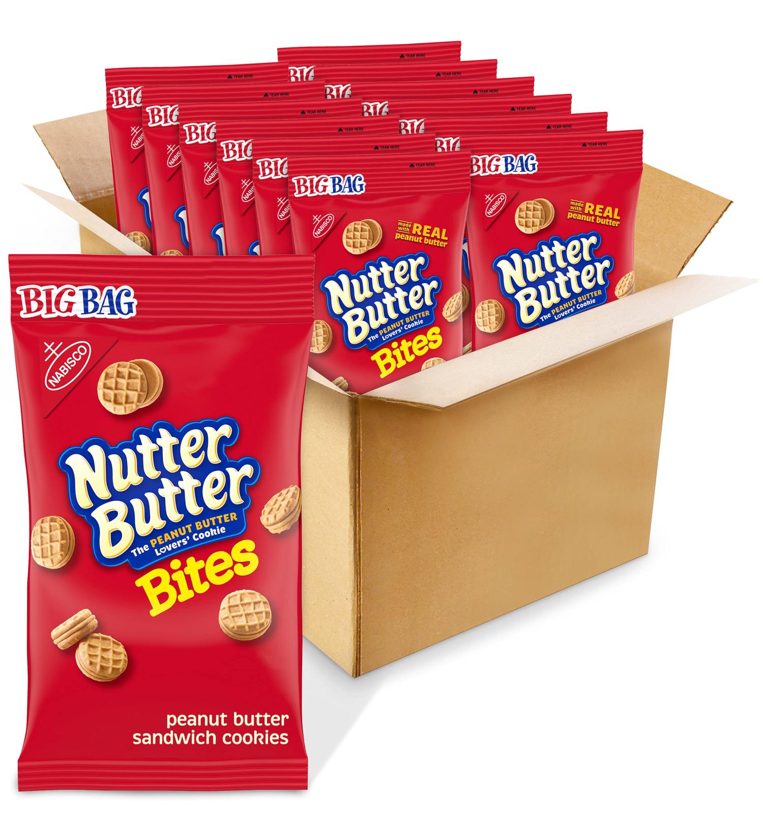 Nutter Butter Bites Peanut Butter Sandwich Cookies - 12 Pack - Buy Online on GoSupps.com