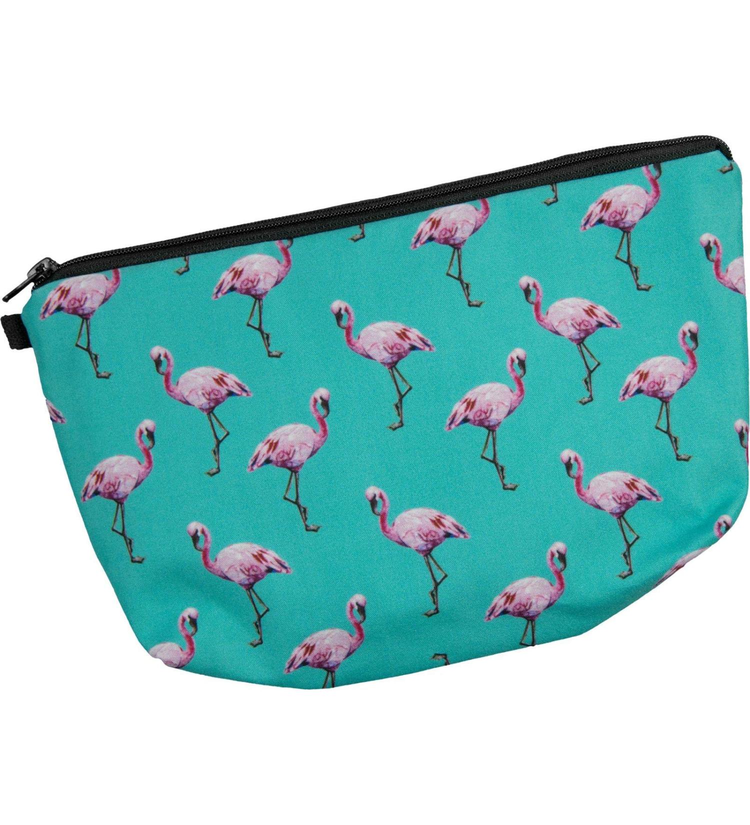 Trendy Flamingo Turquoise Make-Up & Toiletry Bag | Cozy International Shipping - Buy Online on GoSupps.com