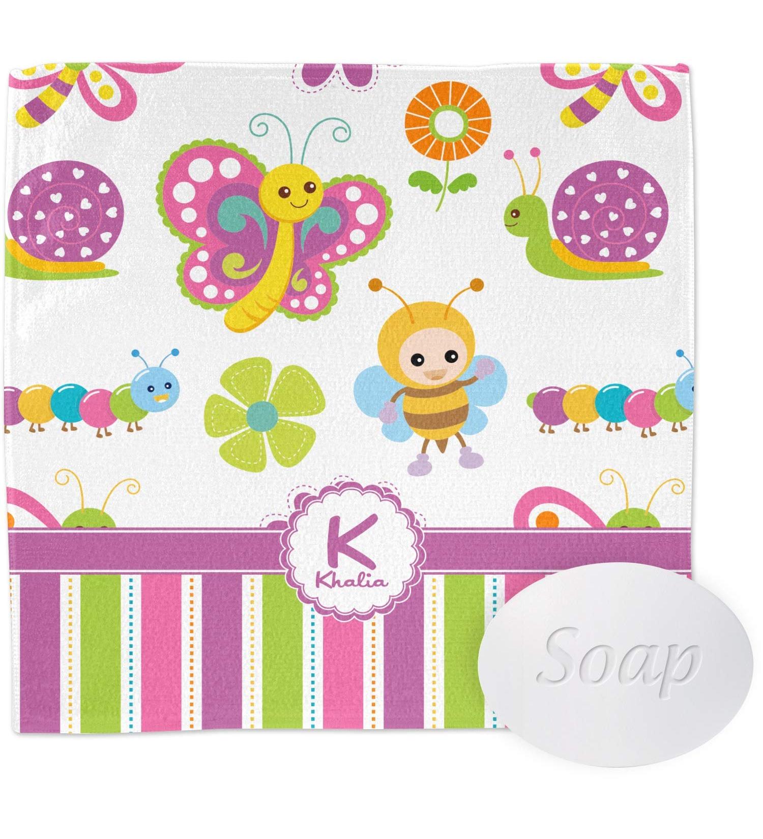 Custom Butterflies & Stripes Washcloth - YouCustomizeIt Personalized Gifts for Everyone - Buy Online on GoSupps.com