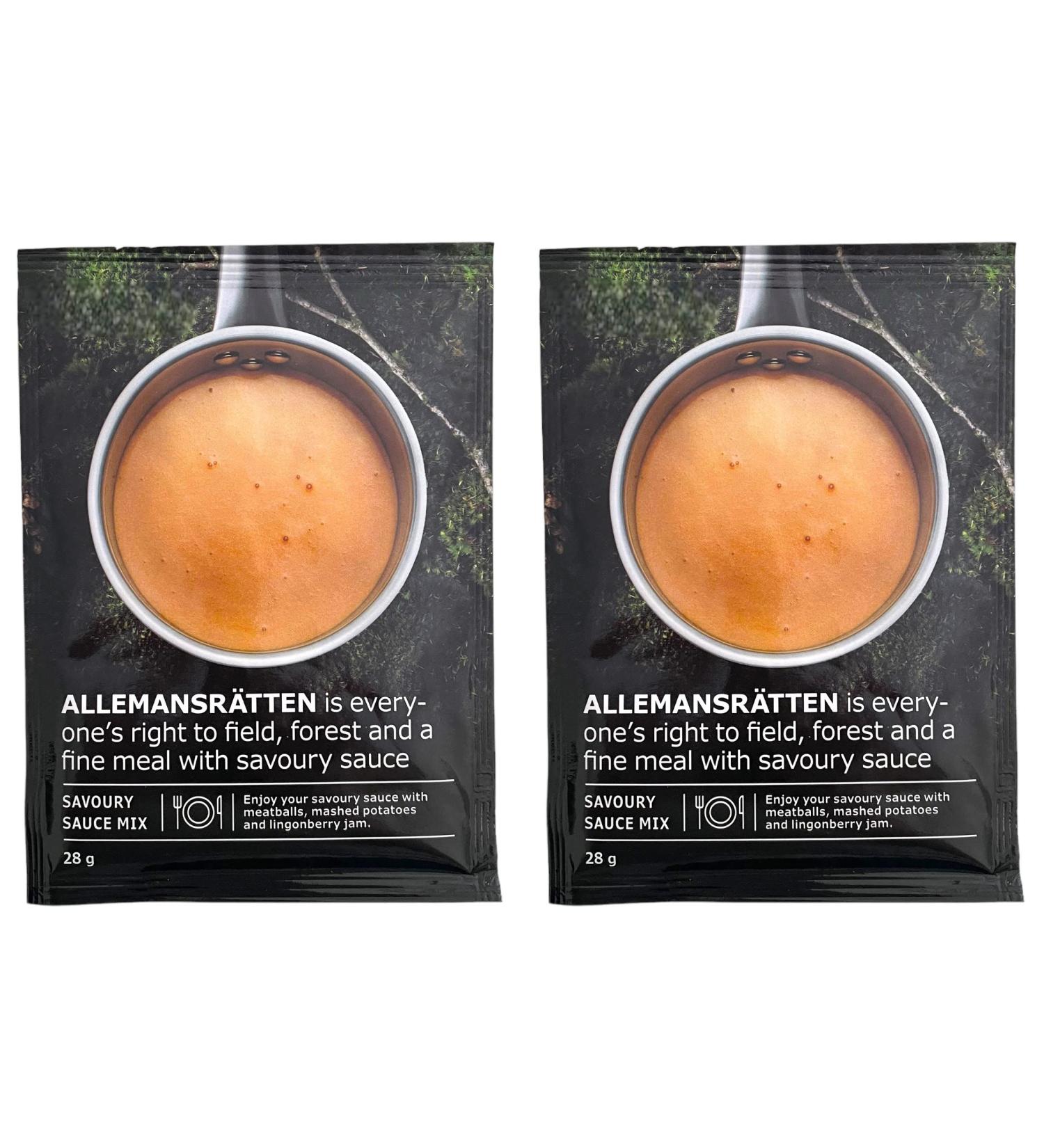 IKEA Swedish Meatball Gravy Savoury Sauce Mix 28g Powder Sachet - 2 Packets 1 Count (Pack of 2) - Buy Online on GoSupps.com