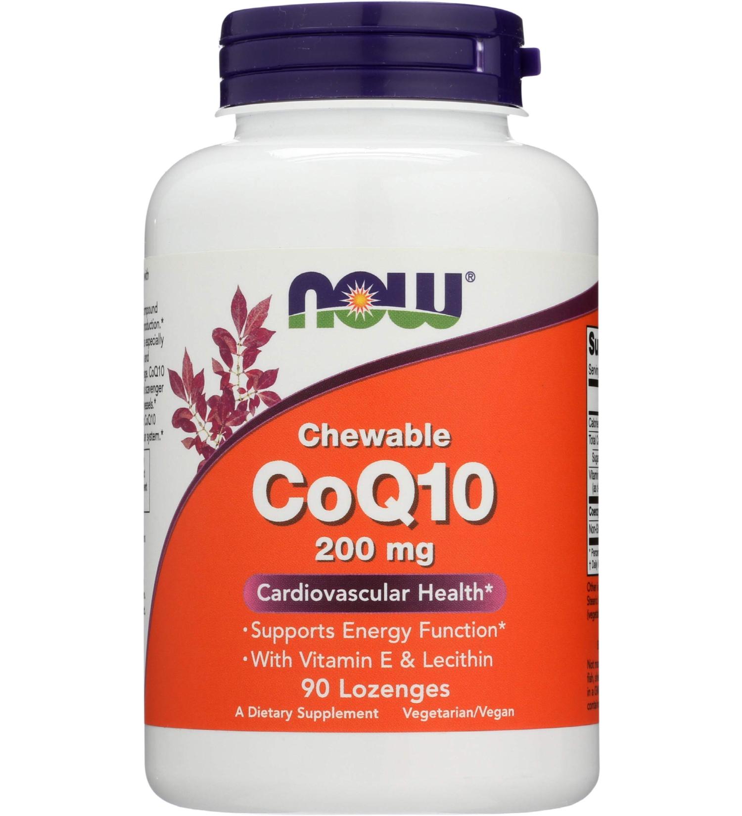Now Foods CoQ10 200mg with Vitamin E - 90 Capsules | Premium Antioxidant Supplement for Heart Health & Energy Support - Buy Online on GoSupps.com