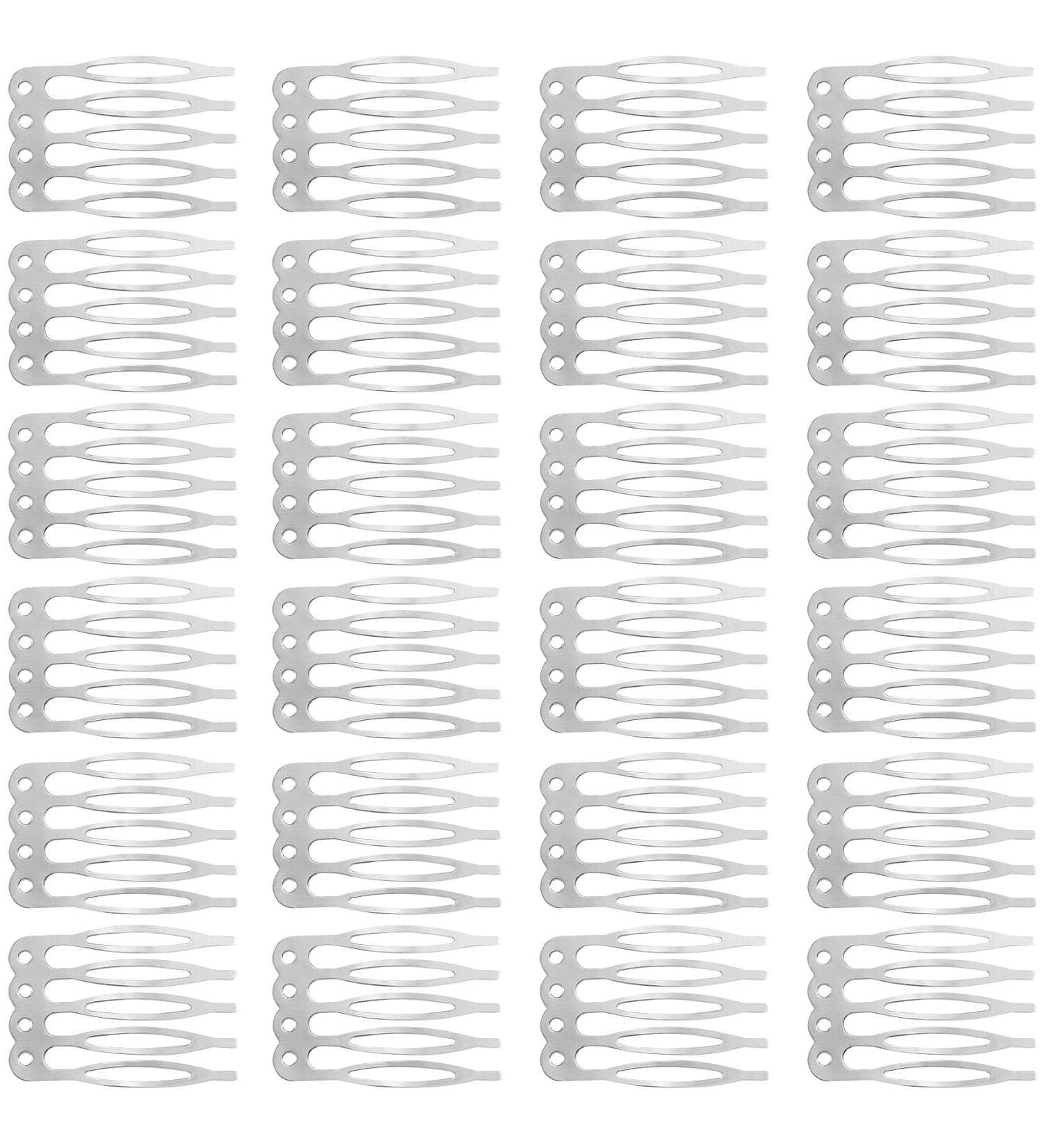 ANCIRS 50 Pack Metal Hair Side Combs for Women - Bridal Wedding Hair Accessories - White - Buy Online on GoSupps.com