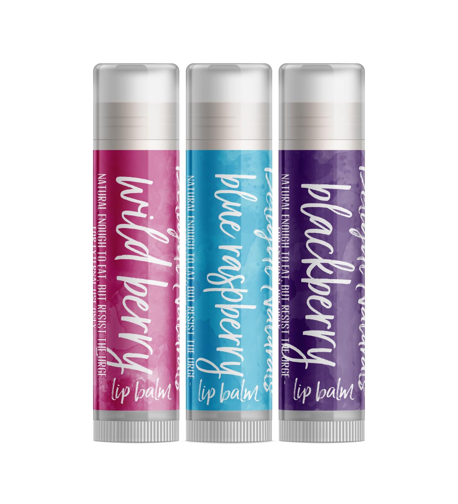 Picking Berries Lip Balm Gift Set - Wild Berry & Blue Raspberry Blackberry | Nourishing Moisture for Soft Lips - Buy Online on GoSupps.com