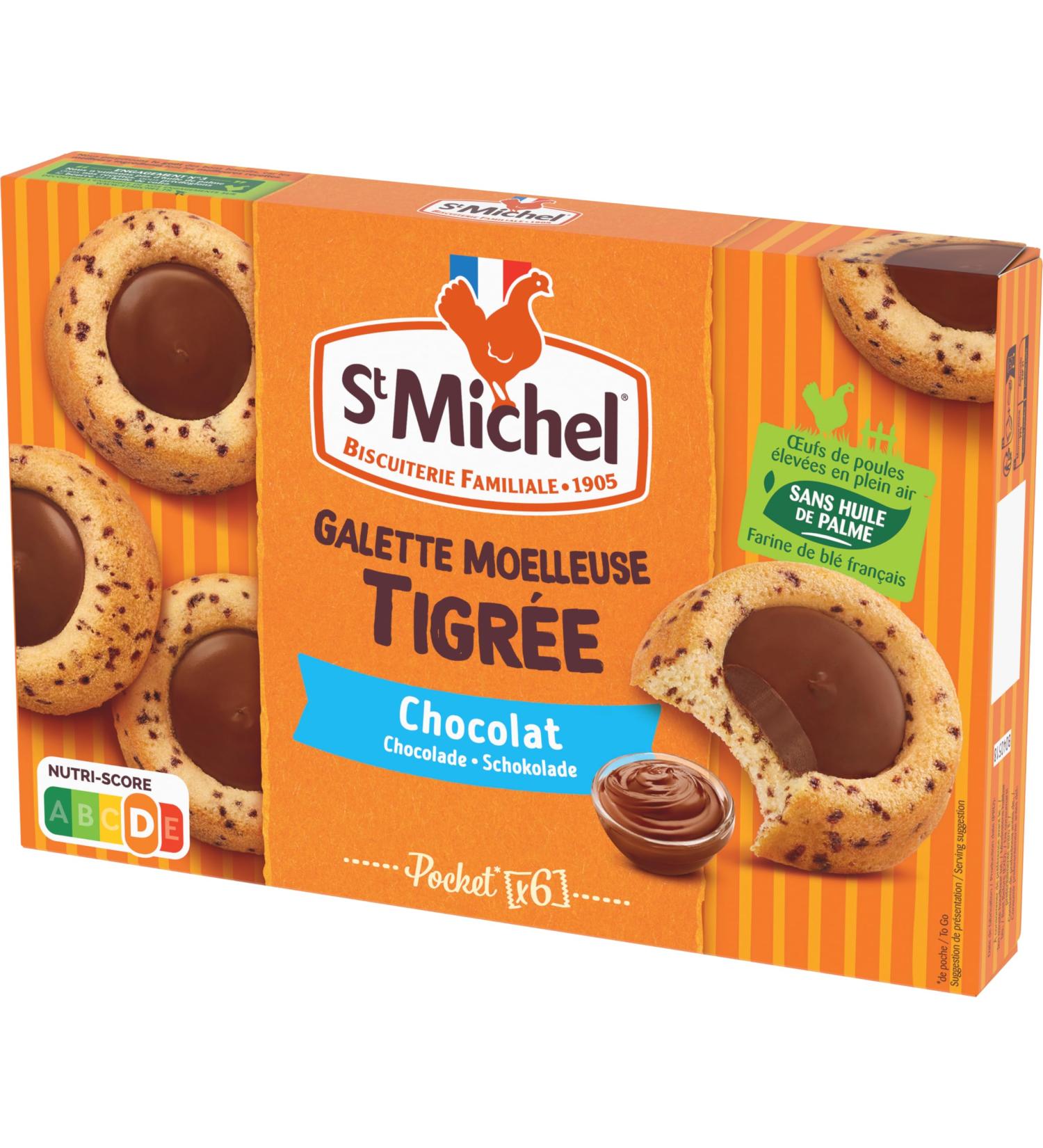 St Michel - Soft Tiger Patties - Chocolate Heart - Without Palm Oil 180g - Buy Online on GoSupps.com