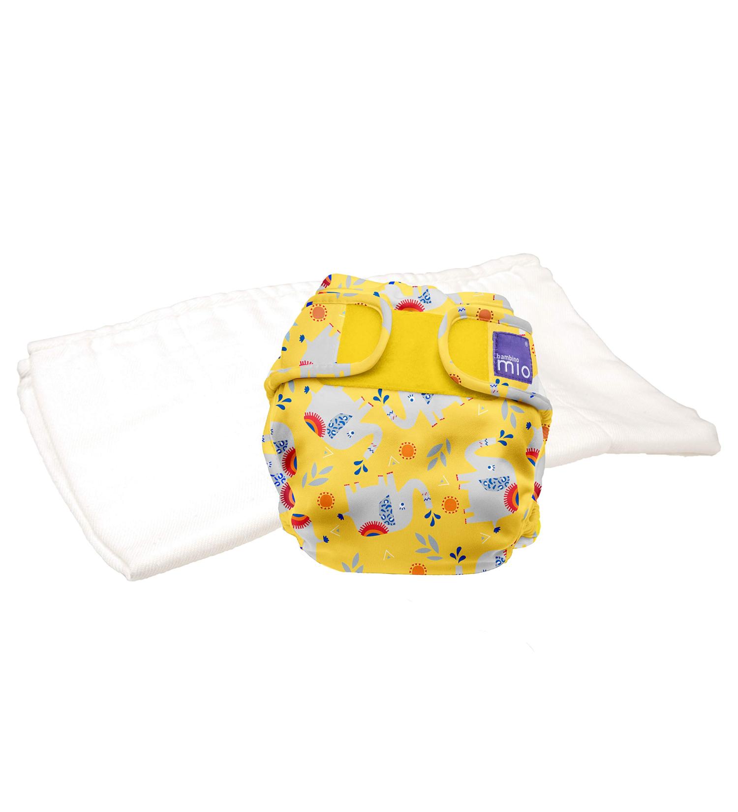 Bambino Mio Mioduo Two-Piece Reusable Eco Nappy Elephant Stomp Size 1 (<9kgs) - Chemical-Free Option - Buy Online on GoSupps.com