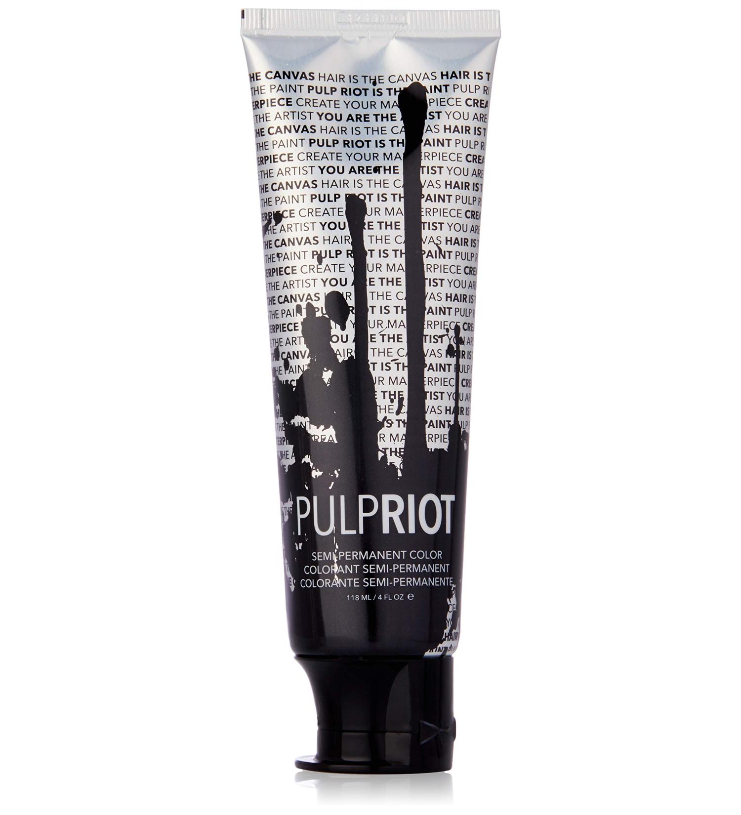 Pulp Riot Semi-Permanent Hair Color - Noir Black 4oz | Unisex Hair Dye for Vibrant Results | International Shipping Available - Buy Online on GoSupps.com