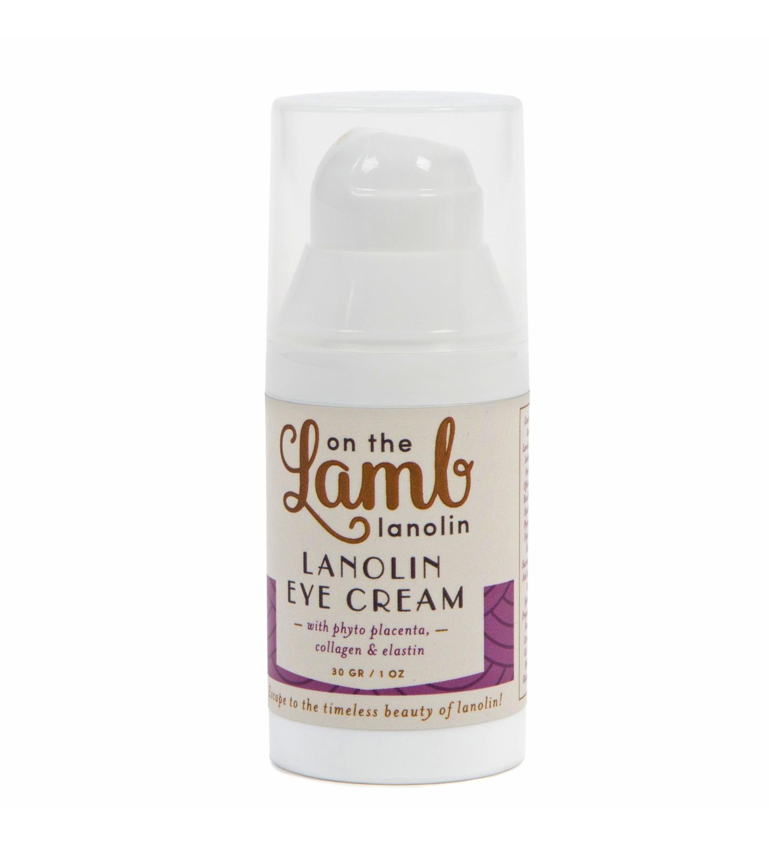 On the Lamb Antiaging Eye Cream with Lanolin Placenta Shea Butter Collagen and Elastin 1 ounce