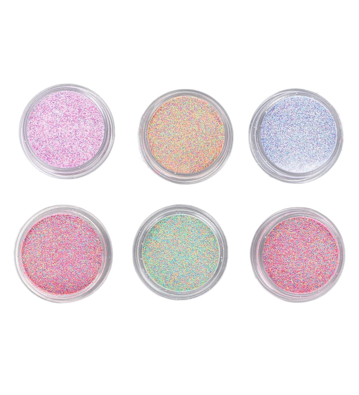Nail Art Powder 6 Colors Nail Art Powder Home Salon Retro Exquisite Nail Glitter Powder Decoration for Party Dating - Buy Online on GoSupps.com