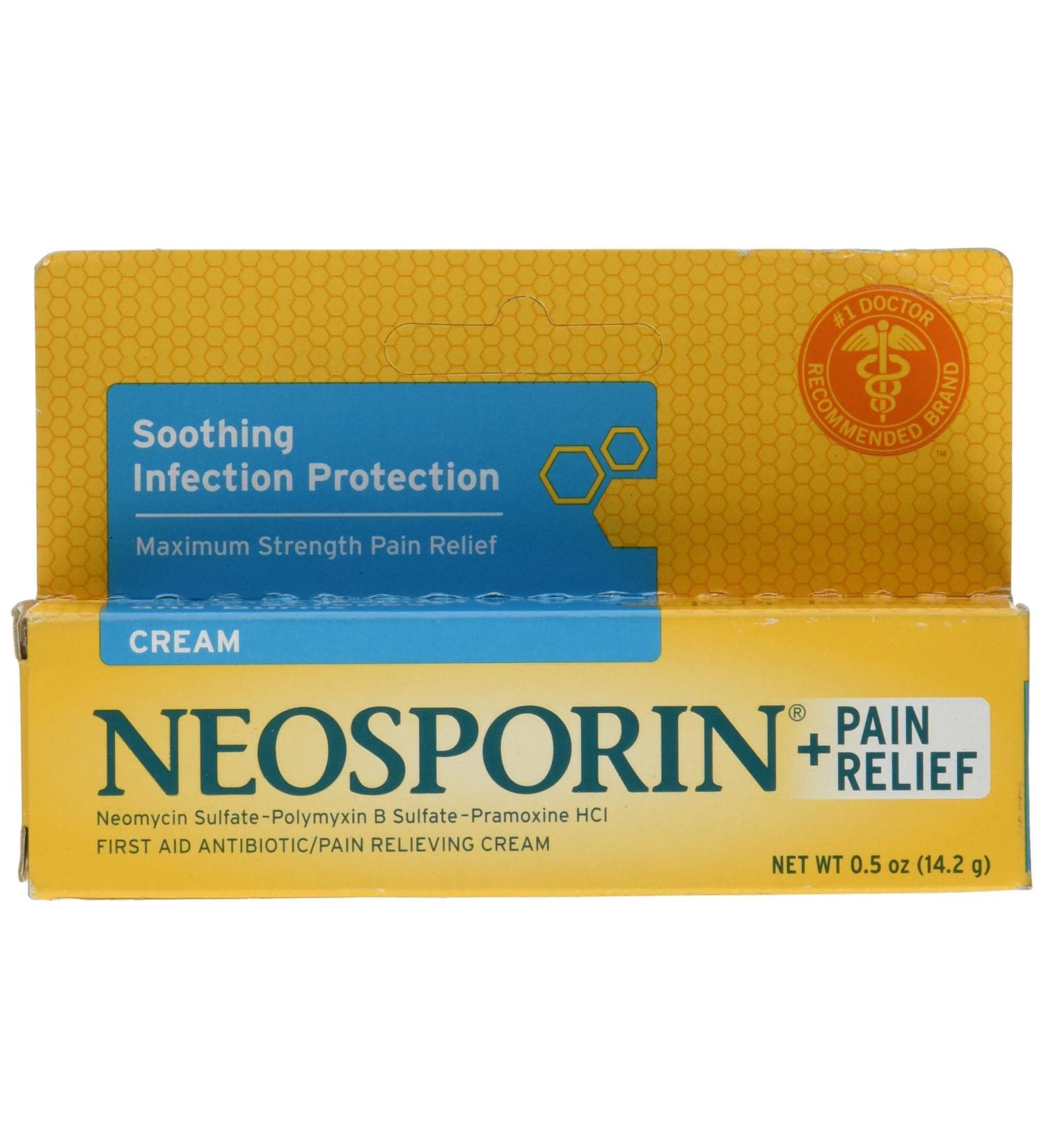 Neosporin + Pain Relief Ointment 0.5 oz - Buy Online on GoSupps.com