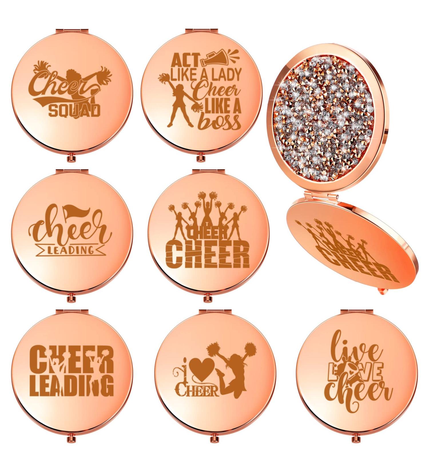 Roowest 7-Piece Cheerleader Gift Set for Girls - Compact Makeup Mirror & Purses - Ideal Cheer Team & Coach Gift - Perfect for Cheerleading Graduation & Friendship - Buy Online on GoSupps.com