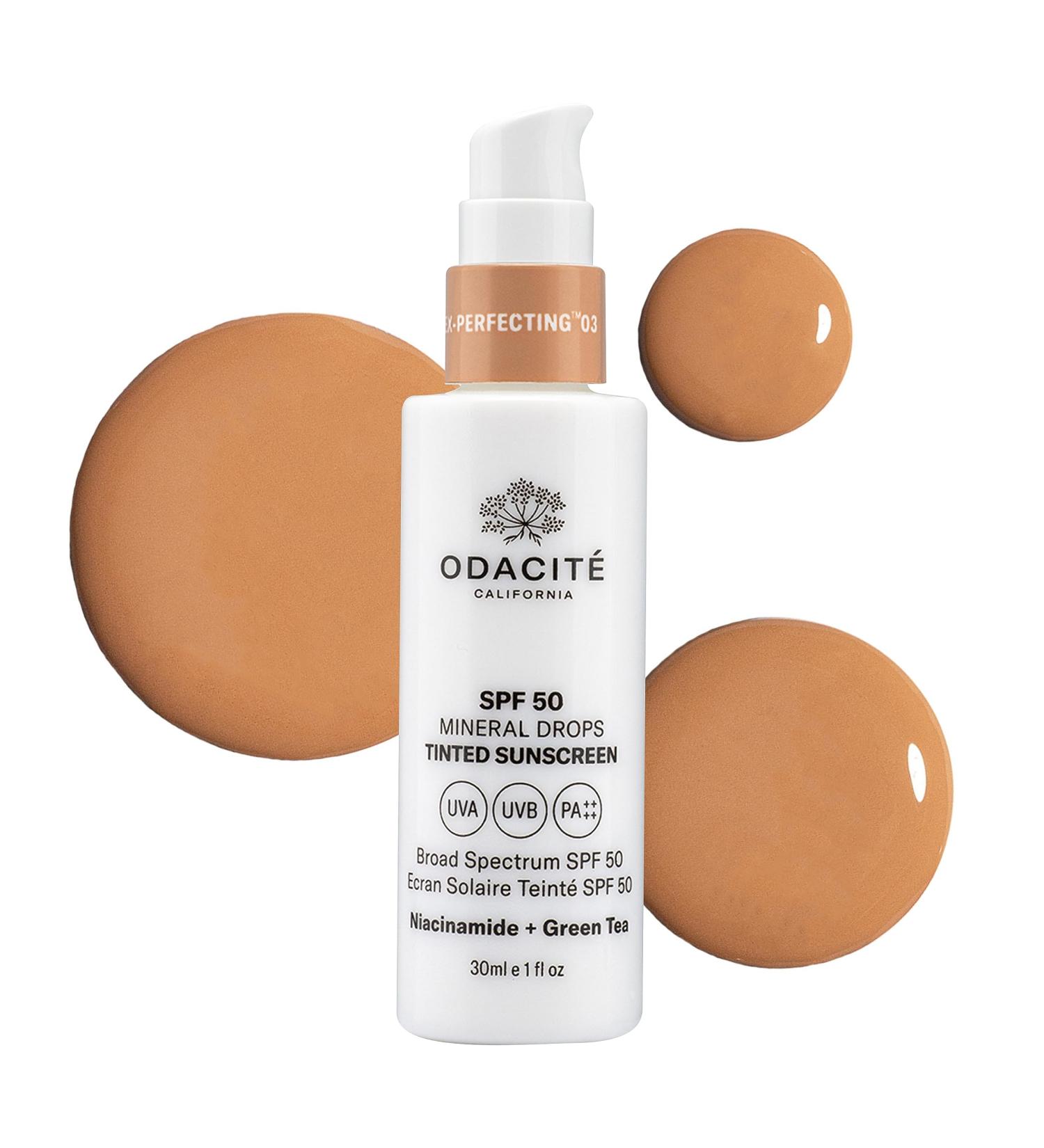 Odacite SPF50 Flex-Perfecting Mineral Drops Tinted Sunscreen 30ml Three - Buy Online on GoSupps.com