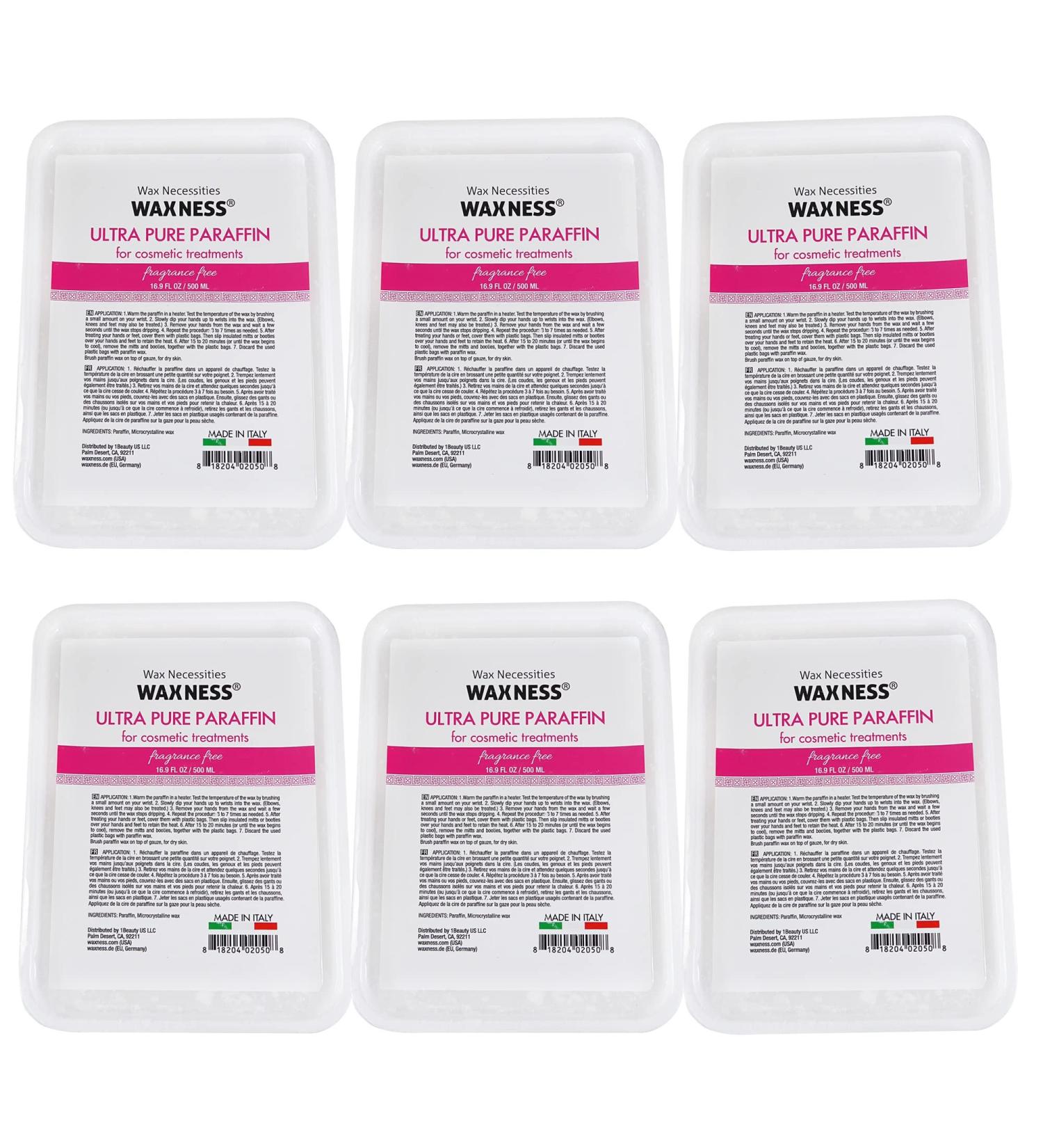 Wax Necessities Italian Ultra Pure Paraffin 6 Pounds - Spa Grade Treatment - Buy Online on GoSupps.com