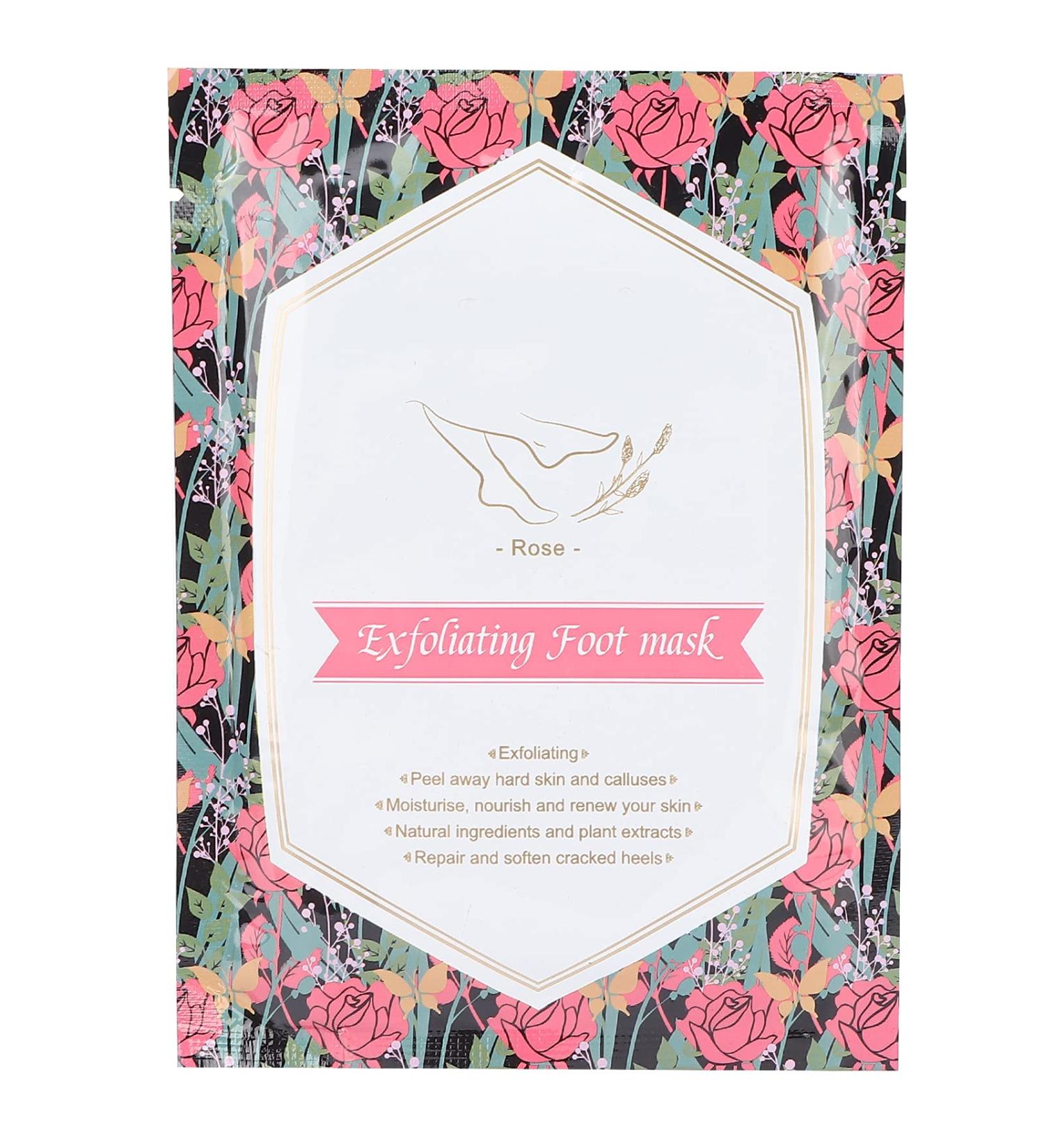 5 Pack Foot Peeling Mask - Exfoliating Rose Foot Scrub for Soft Smooth Feet | Dead Skin Remover for Men & Women - International Shipping - Buy Online on GoSupps.com