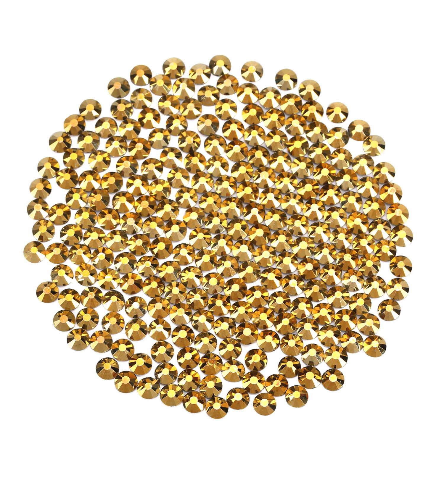 Yhmq 2160pcs Rhinestones for Nails | Nail Crystals & Gold Hematite SS20 (4.6mm & 4.8mm) | International Shipping Available - Buy Online on GoSupps.com