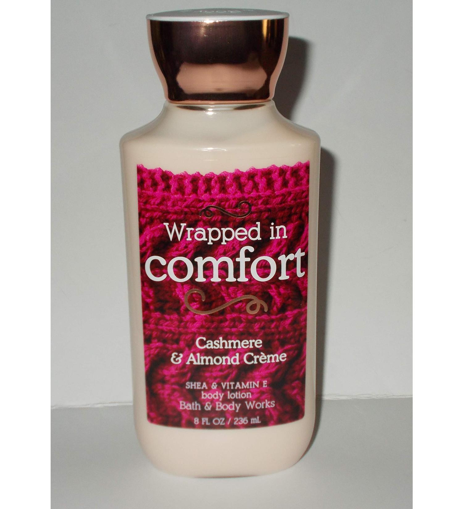 Shop Bath and Body Works Wrapped in Comfort Cashmere Almond Cream - Shea & Vitamin E Lotion 8 oz | International Shipping Available - Buy Online on GoSupps.com