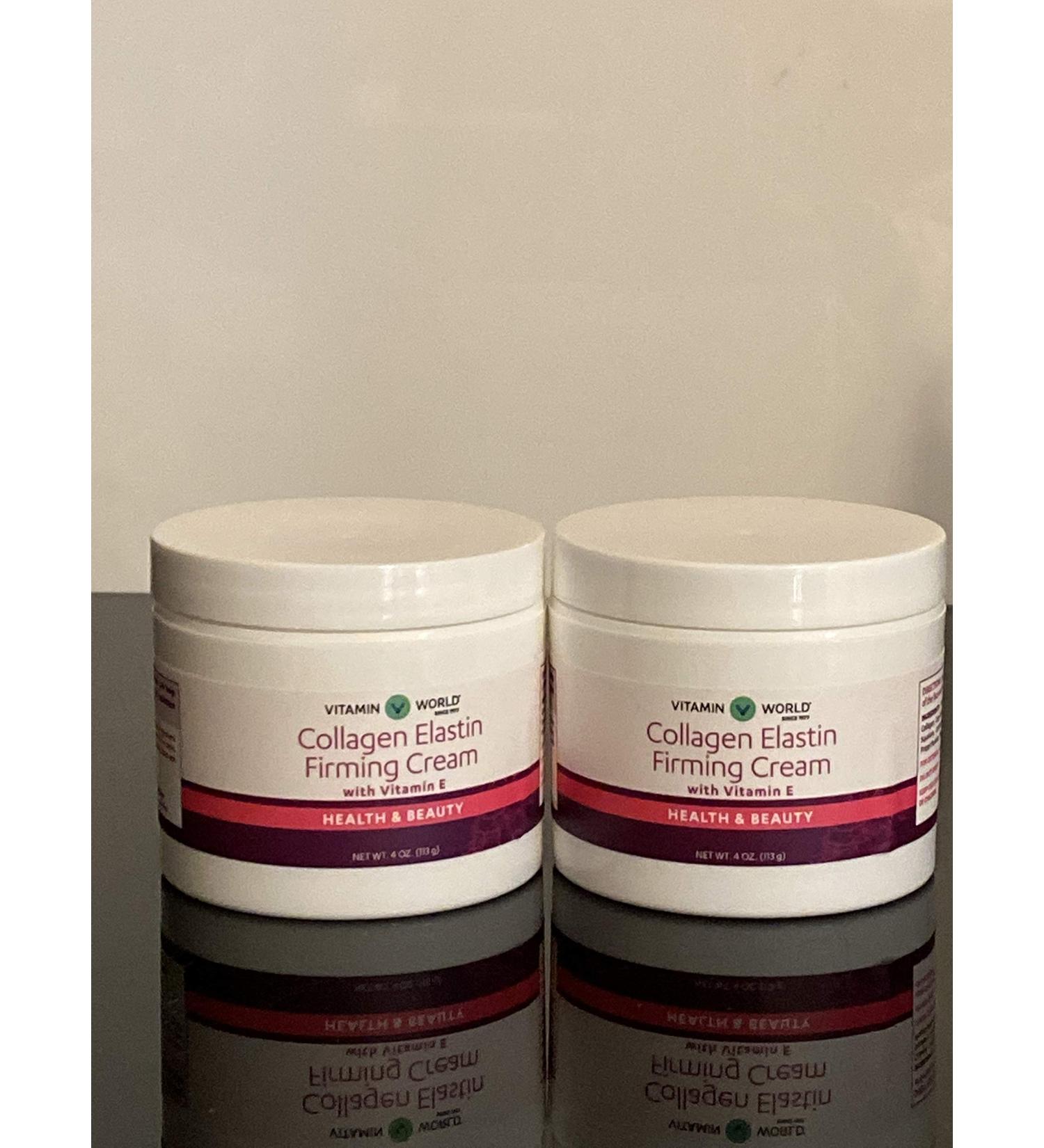 Collagen Elastin Firming Cream With Vitamin E 2 4 oz. (113 G) Jars - Buy Online on GoSupps.com