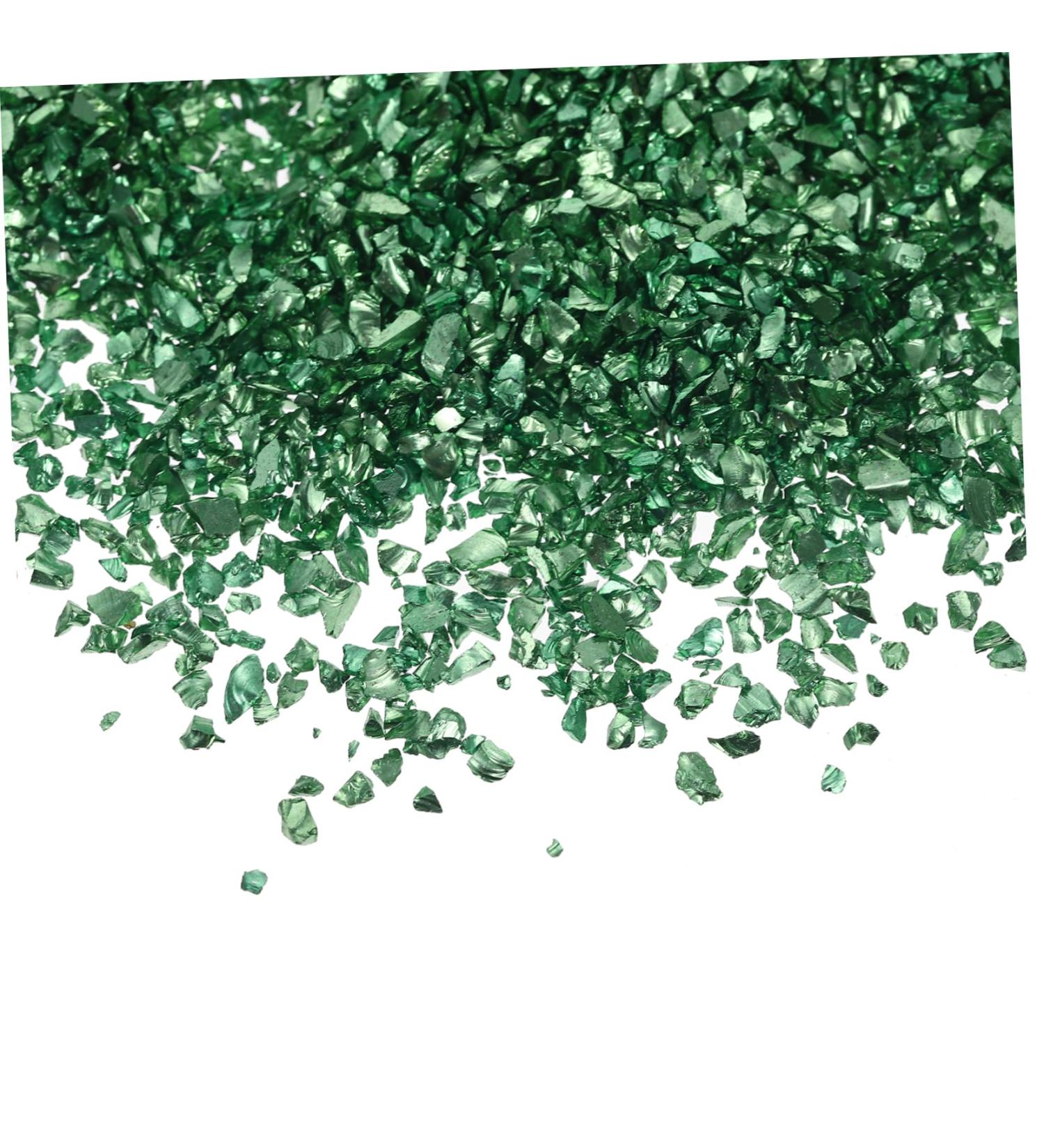 HAPINARY 1 Glass Chip Manicure Fillers Nail Art Charms Manicure Charms DIY Nail Art Crushed Glass DIY Glass Fillers Nail Crushed Glass Shiny Nail Stickers Nail Art Stone DIY Epoxy Filling 0.5X0.3cm Green - Buy Online on GoSupps.com