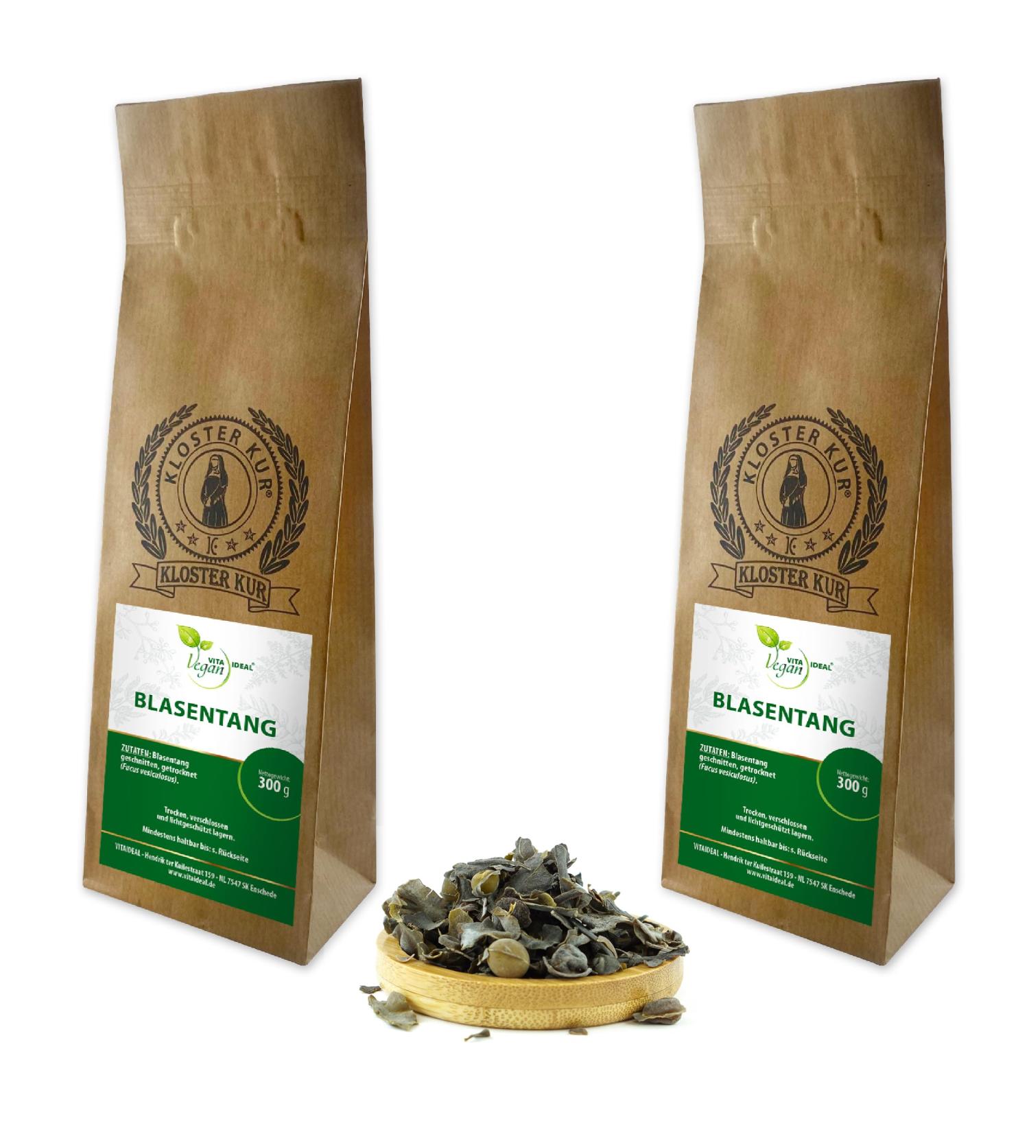 Vita Ideal Vegan Bladderwrack Tea - 600g Organic Fucus Vesiculosus Herbal Infusion No Additives - International Shipping - Buy Online on GoSupps.com