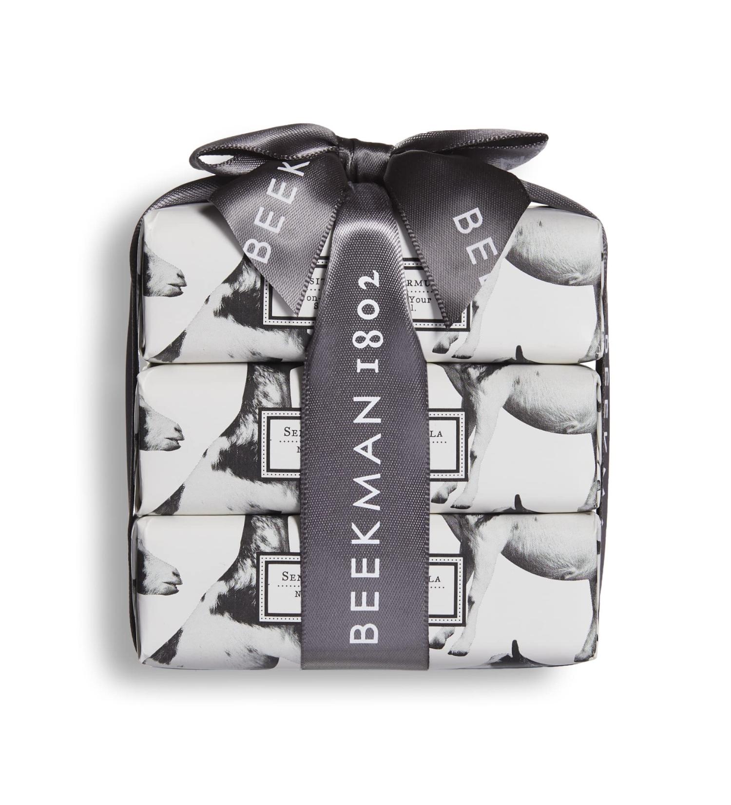 Beekman 1802 Goat Milk Soap Bar 3-Piece Set - 3.5 oz - Nourishing, Moisturizing Vanilla Absolute Soap - Gentle on Sensitive Skin - Cruelty Free - Buy Online on GoSupps.com