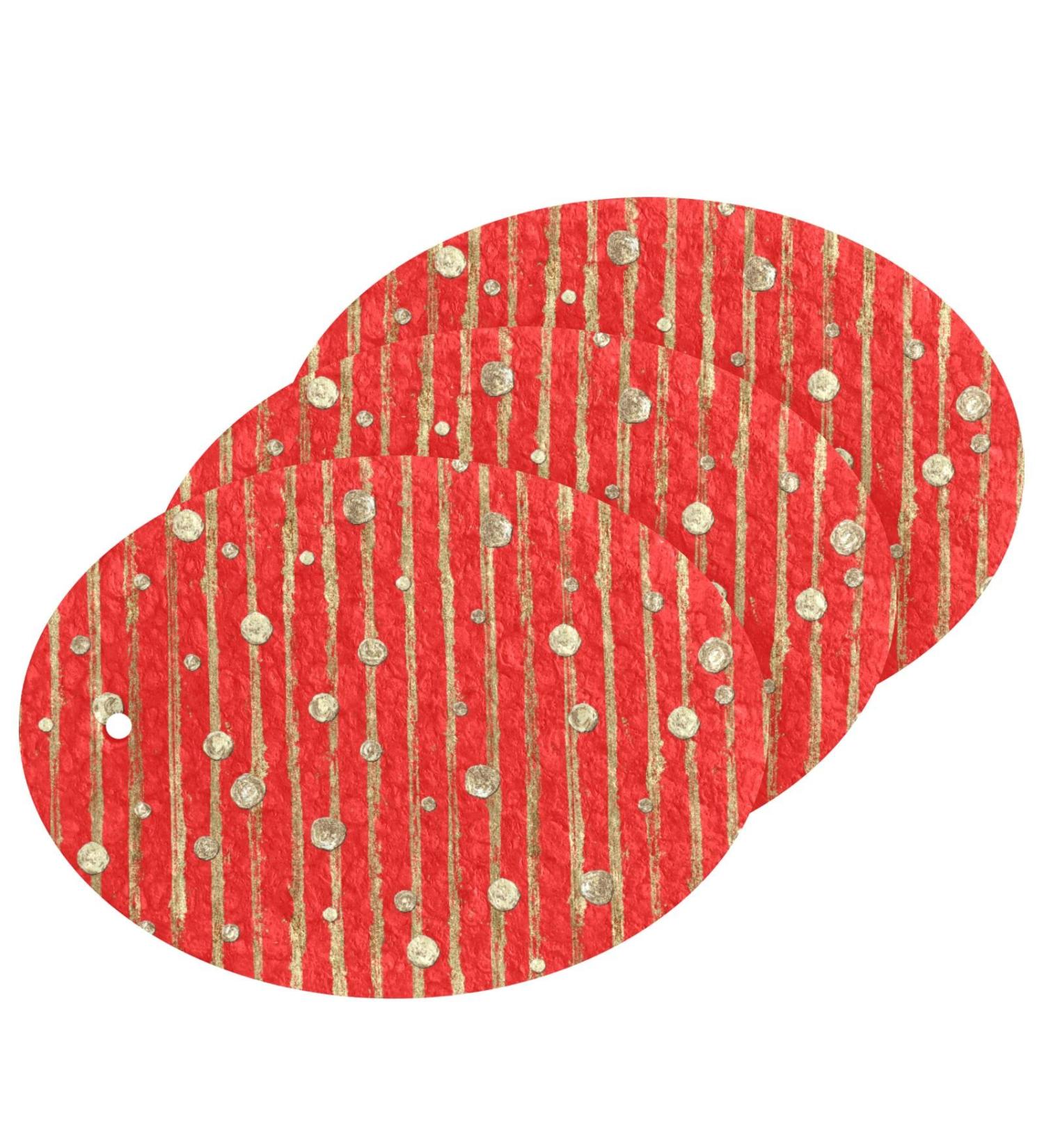 3-Pack Cleaning Kitchen Sponges Oval Striped Golden Rose Kitchen Cellulose Dishwashing Wood Pulp Cotton - Buy Online on GoSupps.com