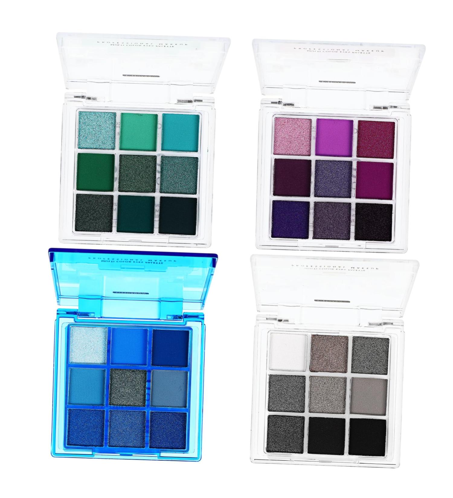 MUSISALY 4 Pcs Eye Shadow Palette Eye Makeup Palette Bright Eyeshadow Palette Glitter Eyeshadow Plastic - Buy Online on GoSupps.com