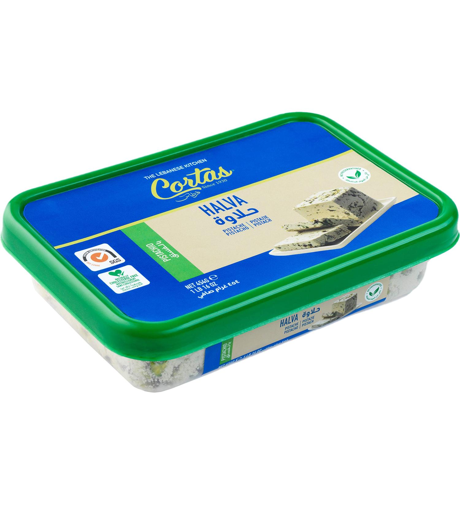 Cortas - Premium Halva with Pistachio  1 Lb (454g) - Buy Online on GoSupps.com