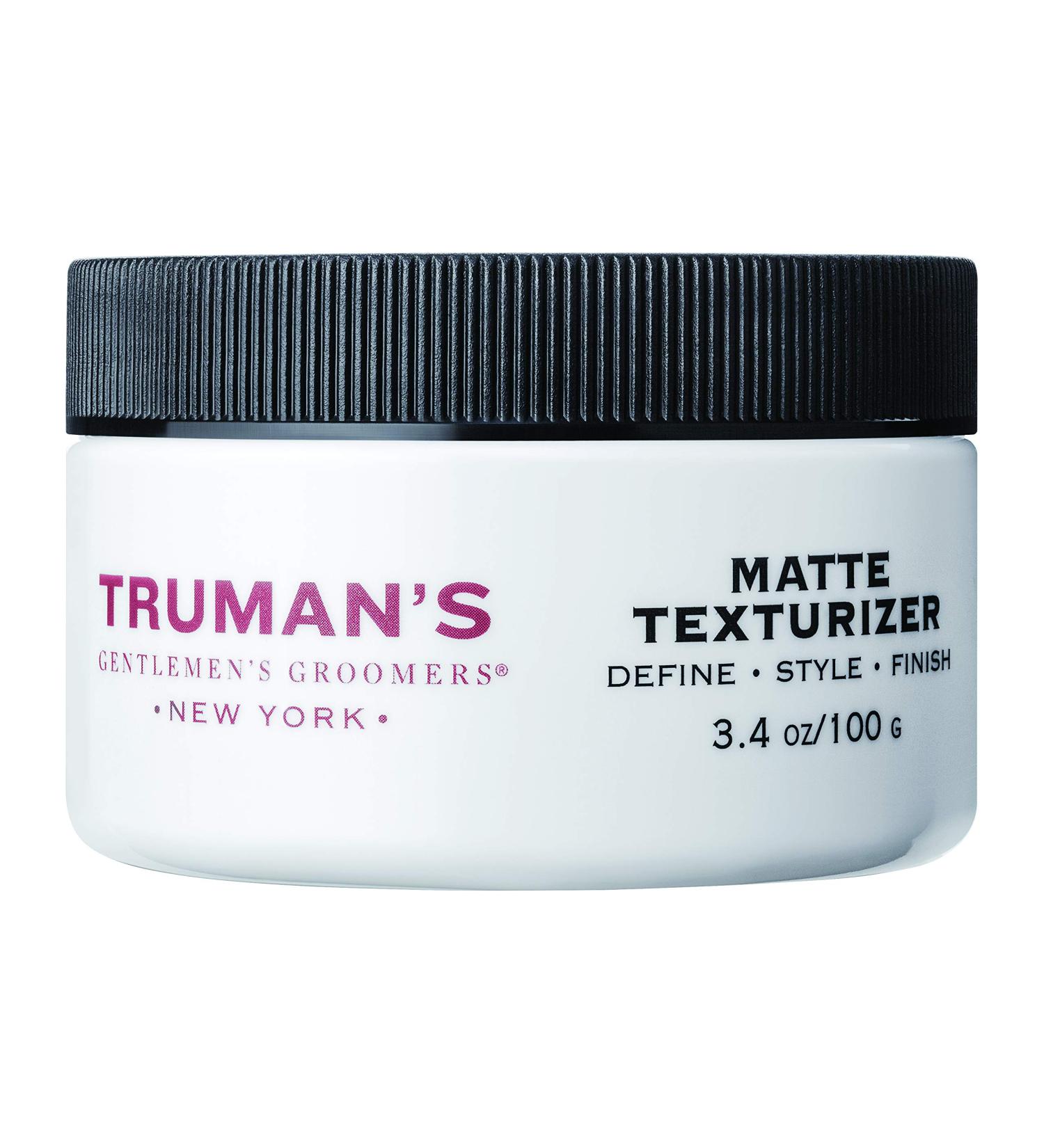 Truman's Men's Matte Texturizer Pomade - Medium Hold, Natural Finish - 3.4 oz - Buy Online on GoSupps.com