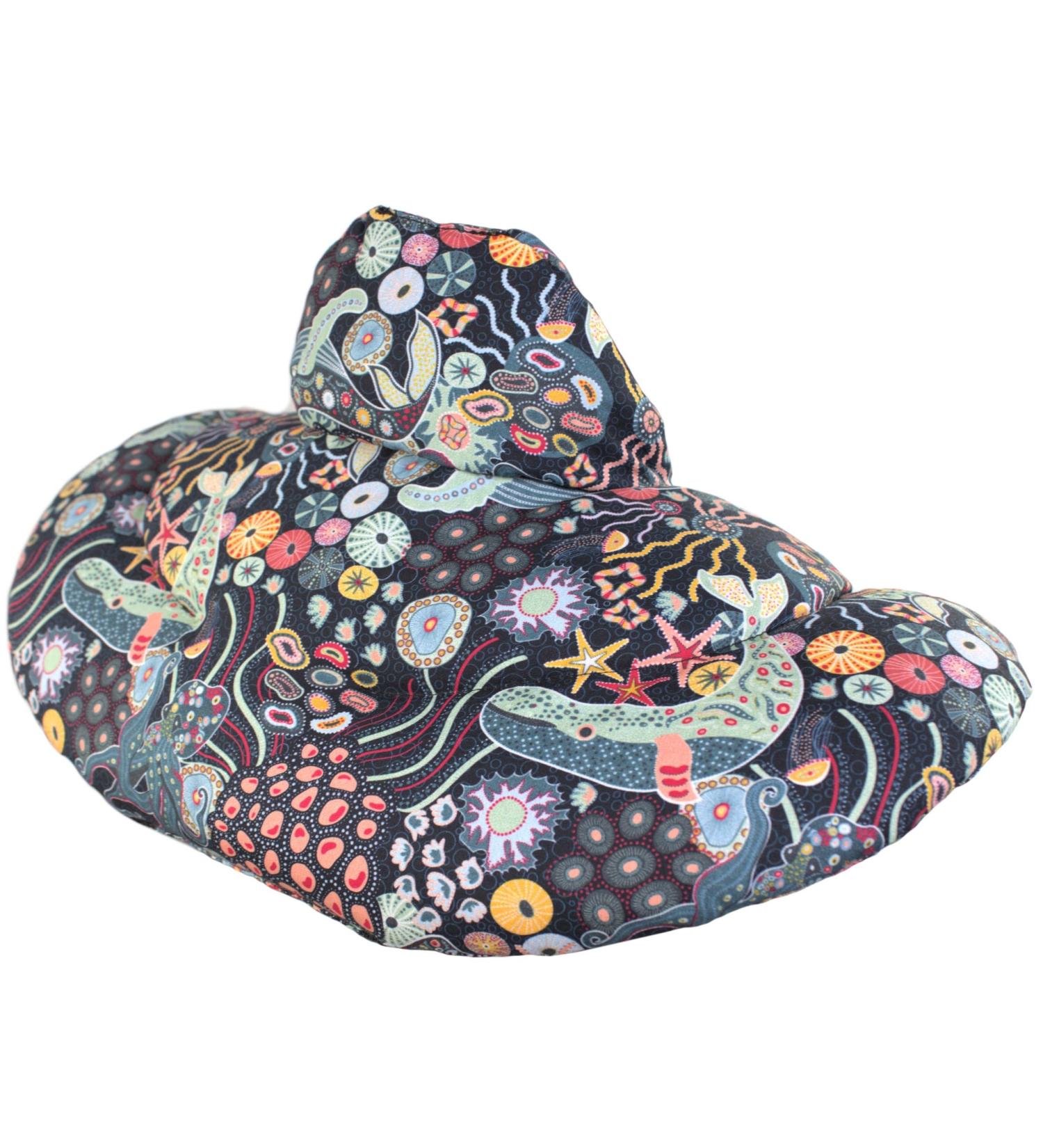 Organic Under Water Neck Pillow with Stand-Up Collar & Heat Pad Comfortable Rapeseed Fabric Neck Warmer for International Shipping - Buy Online on GoSupps.com