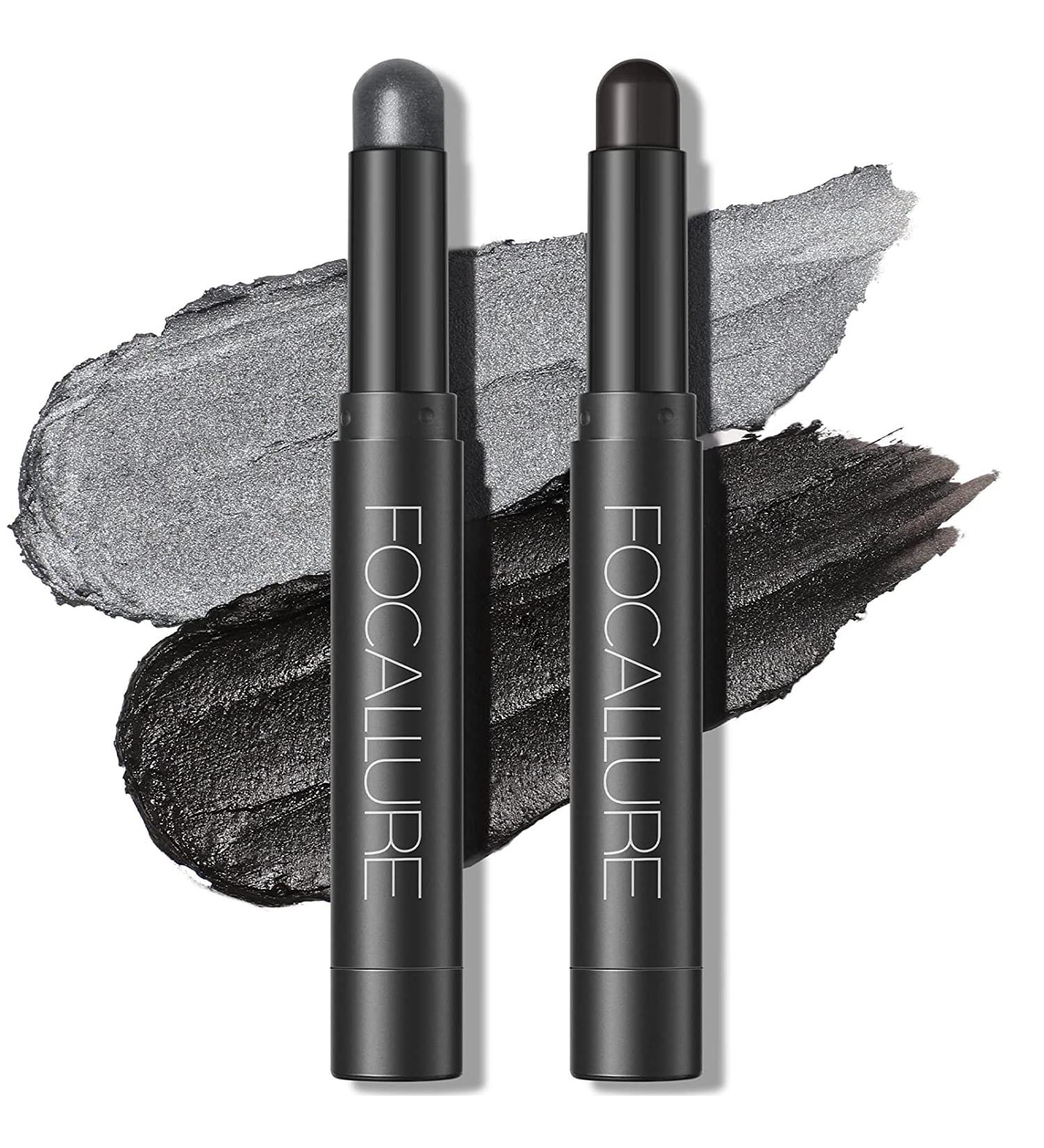 2 PCs Cream Eyeshadow Stick Set - Long-Lasting Waterproof Matt & Shimmering Makeup for Bright Eyes - Smoky Night (0405) - International Shipping - Buy Online on GoSupps.com