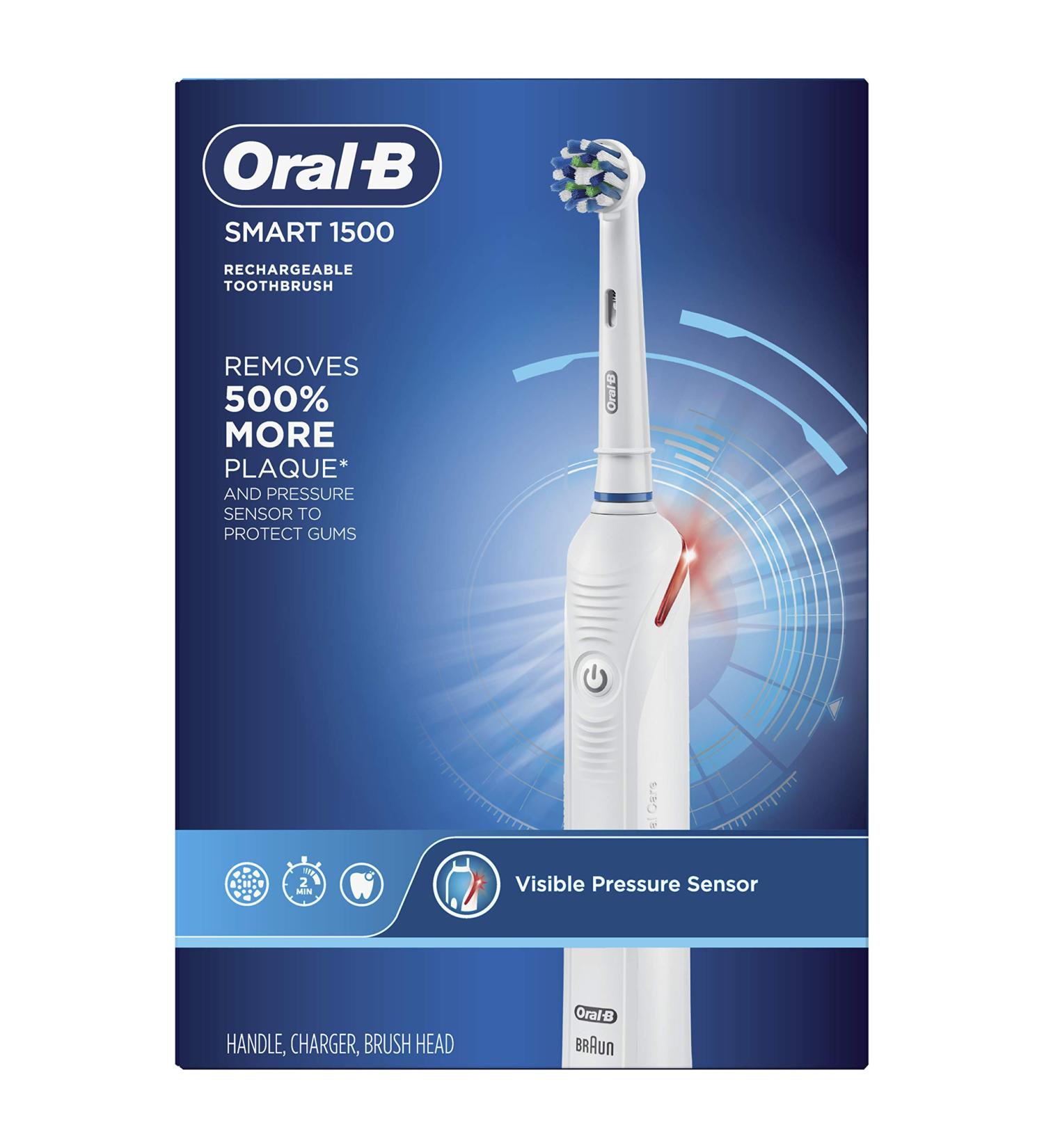 Oral-B Smart 1500 Electric Toothbrush - White | 1 Count (Packaging May Vary) - Buy Online on GoSupps.com
