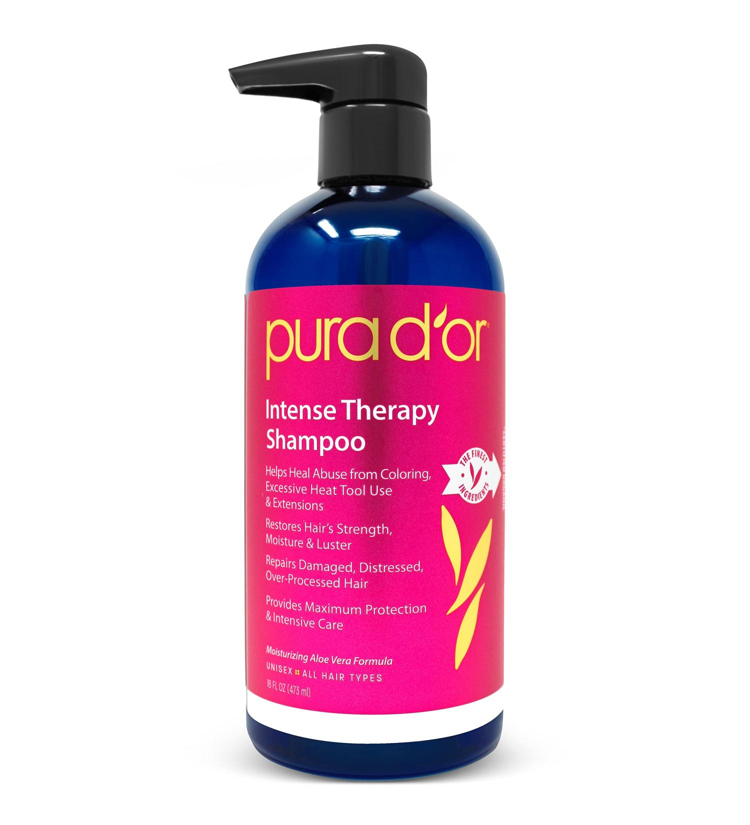 Pura D Intense Therapy Shampoo 16 fl oz - Repair & Hydrate | Best Hair Care - Buy Online on GoSupps.com